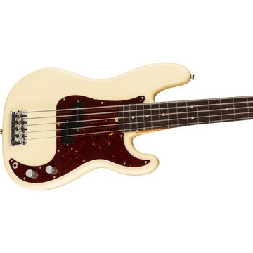 Fender E-Bass, American Professional II Precision Bass V RW Olympic White - E-Bass