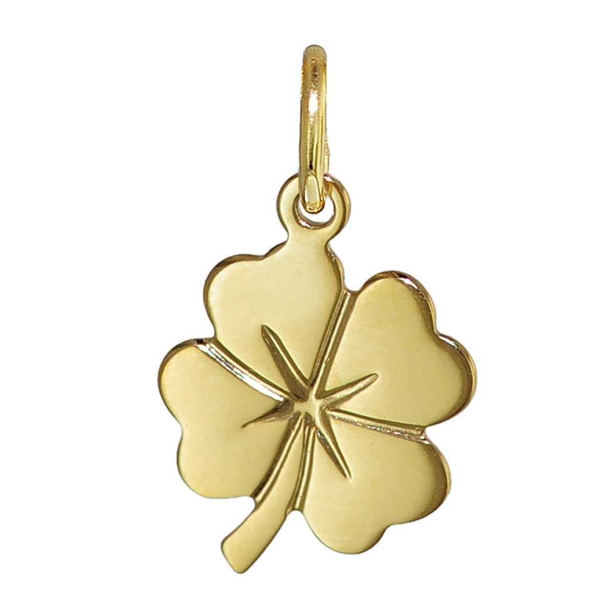 trendor Kettenanhänger 21643, Kleeblatt Anhänger Gold 333/8K 14x10 mm