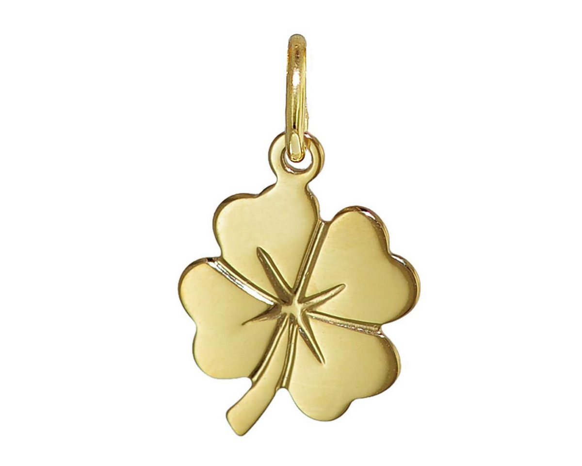 trendor Kettenanhänger 21643, Kleeblatt Anhänger Gold 333/8K 14x10 mm