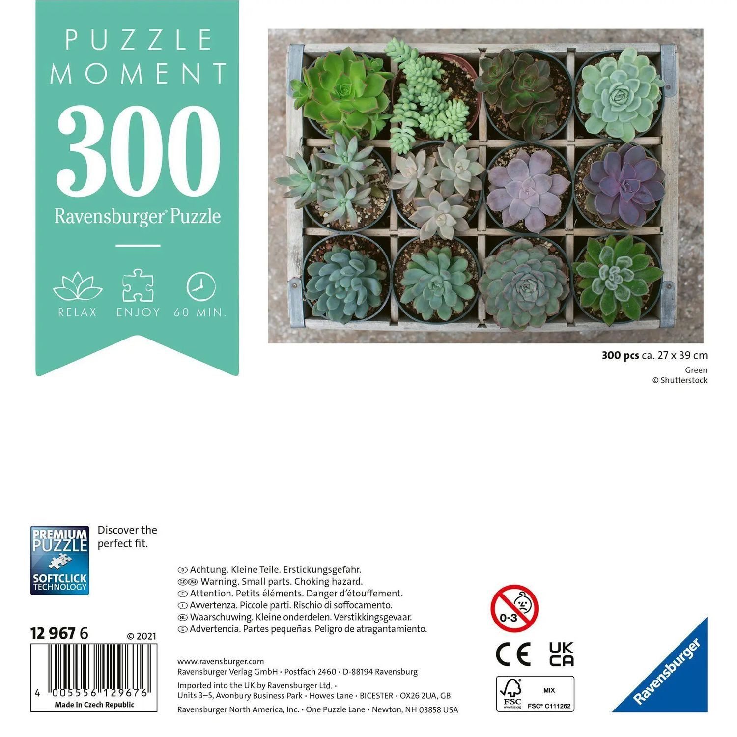 Ravensburger Puzzle Ravensburger Puzzle Moment 12967 Green - 300 Teile Puzzle für..., 300 Puzzleteile