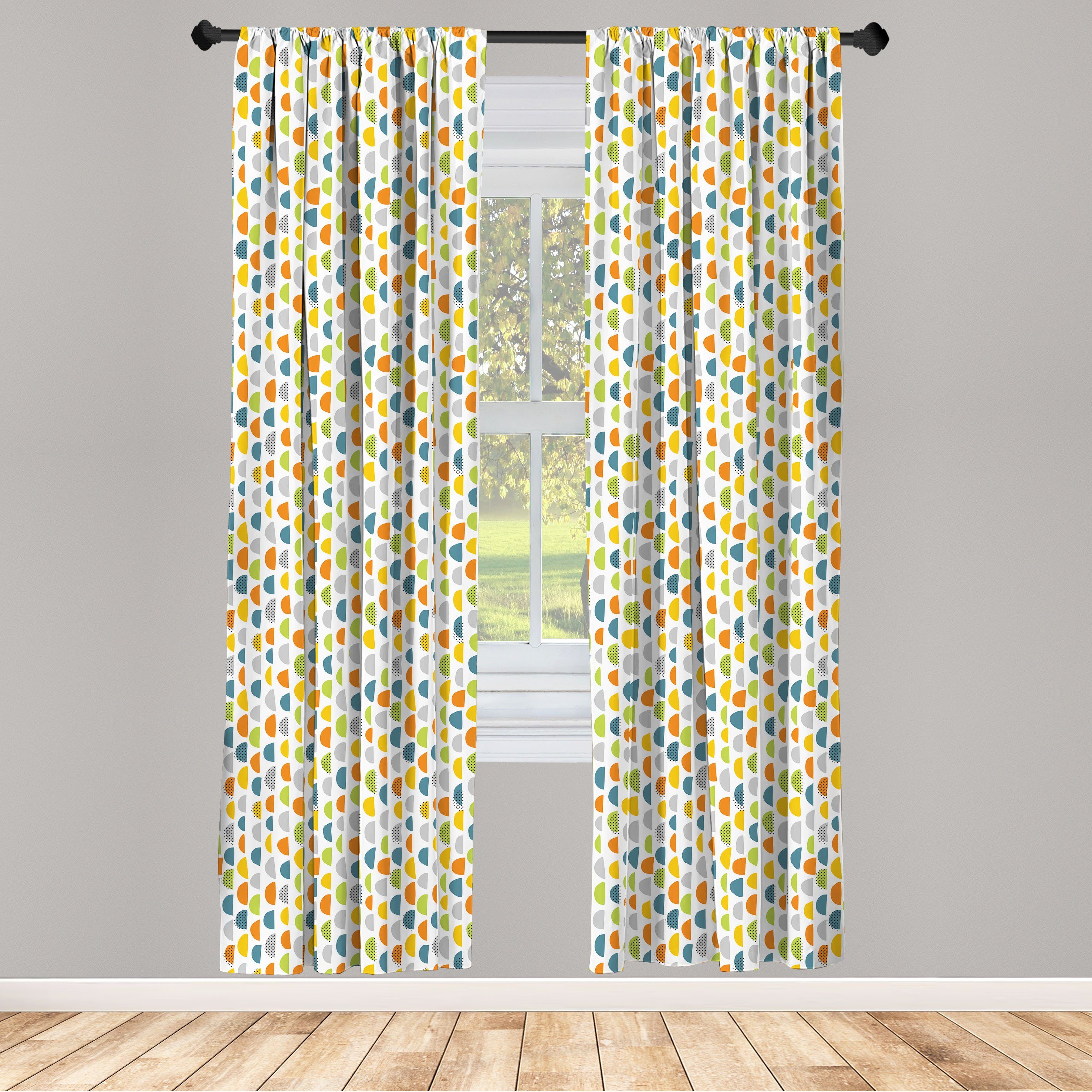 Gardine Vorhang für Wohnzimmer Schlafzimmer Dekor, Abakuhaus, Microfaser, skandinavisch Zier Kreative