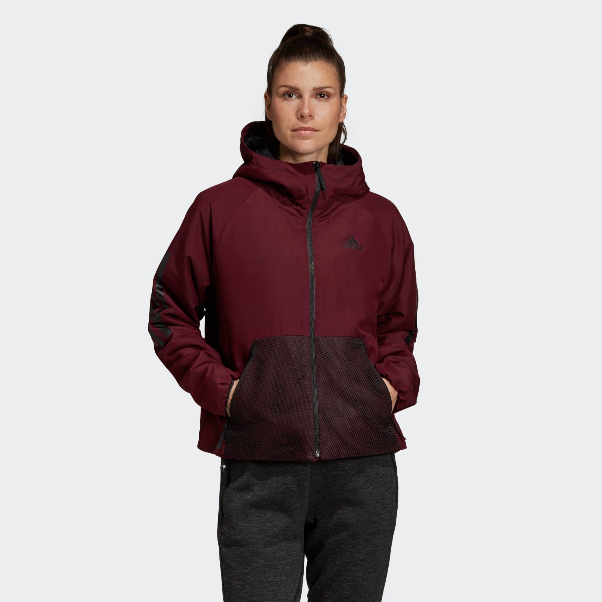 adidas Performance Funktionsjacke »3 Streifen Hooded ADIDAS PERFORMANCE 3 STREIFEN Hooded Insulated Kapuzenjacke