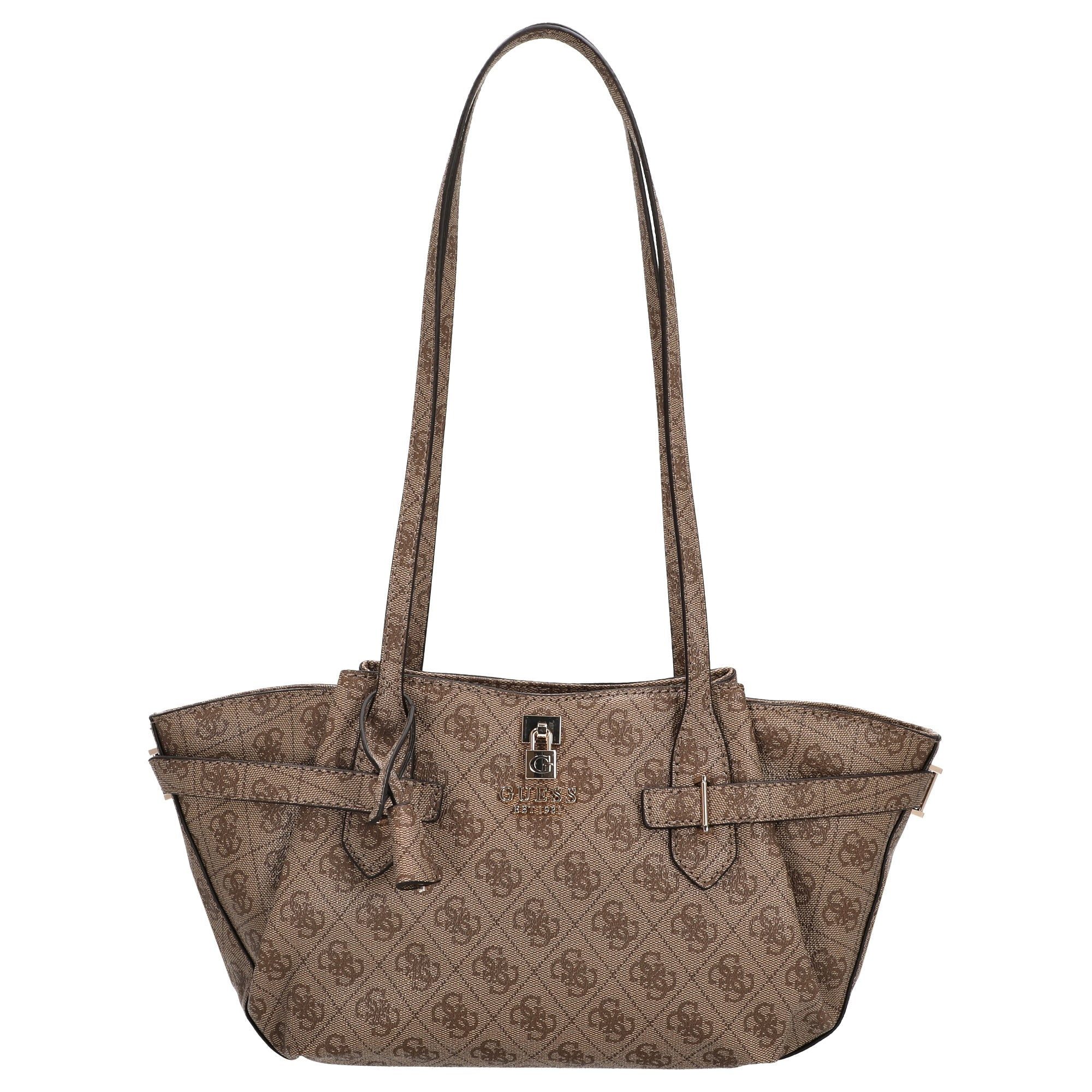 Guess Umhängetasche Yesba Girlfriend - Schultertasche (latte logo) günstig online kaufen