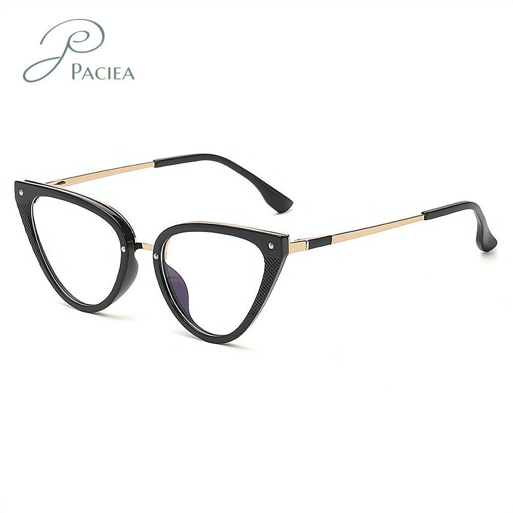 PACIEA Brille Blaue lichtbeständige Arbeitsbrille, Computerbrille schwarz