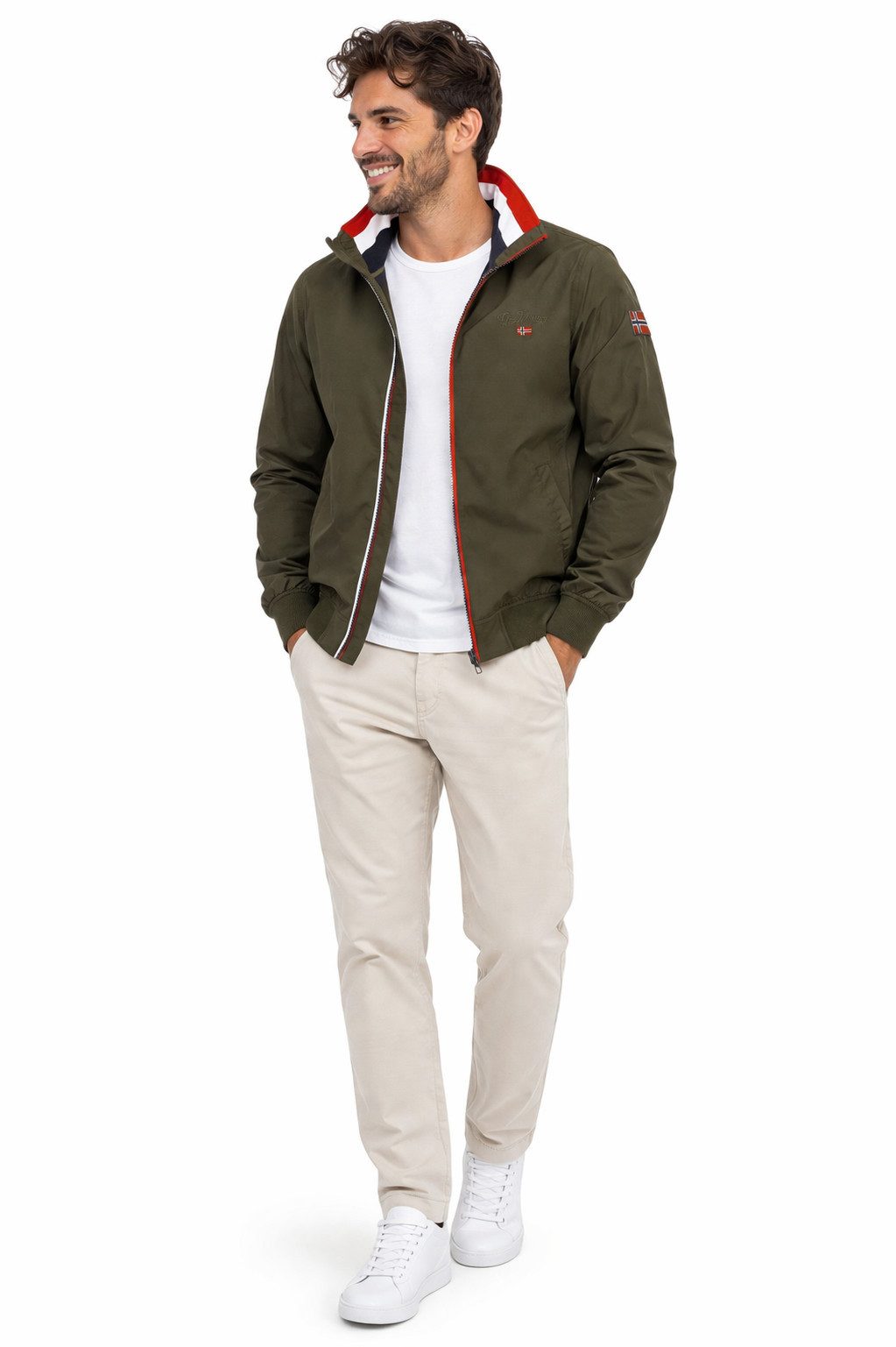 Geographical Norway Blouson Herren Übergangs Jacke Windbreaker Blouson Wasserabweisend Herbst