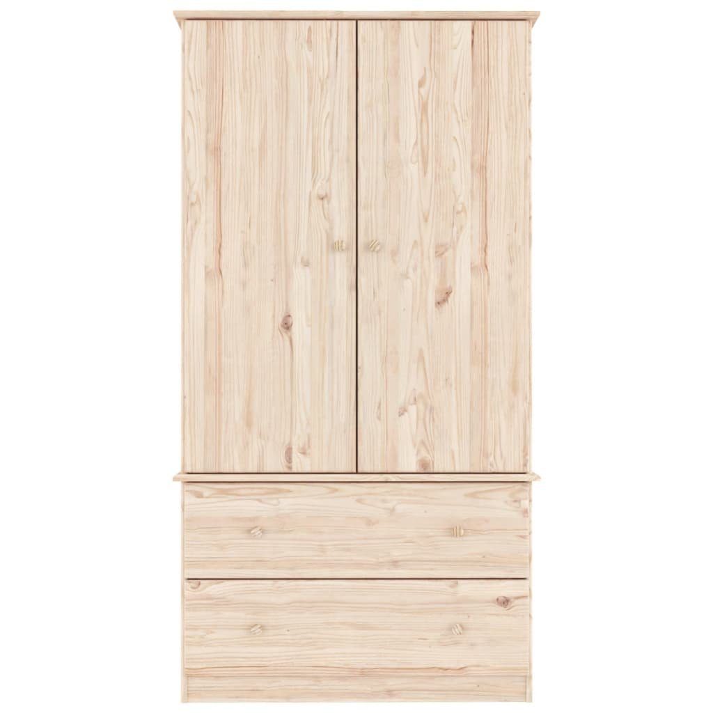 Massivholz furnicato Kleiderschrank ALTA Kiefer cm 90x55x170