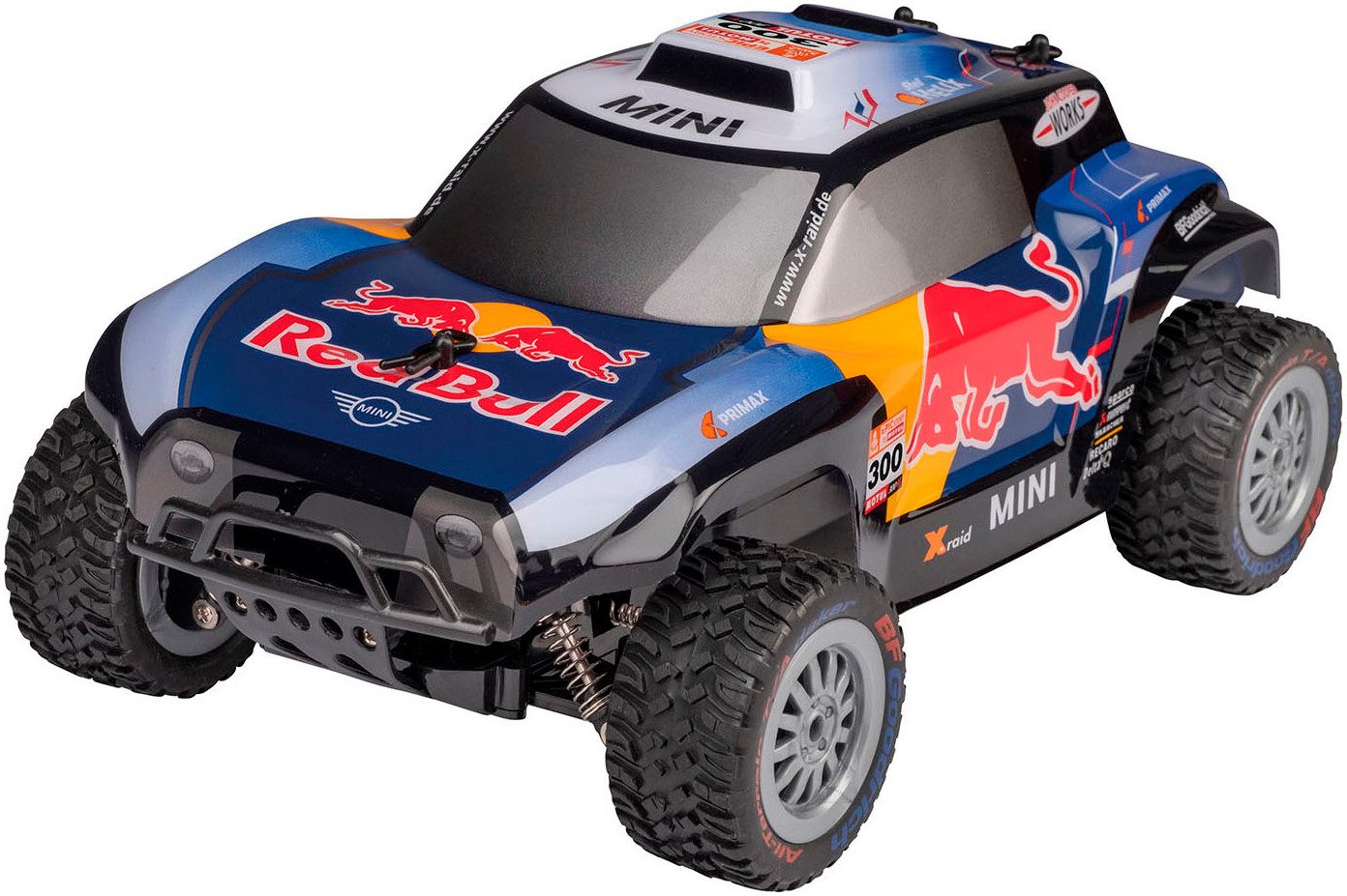Happy People RC-Buggy Mini Cooper JCW X-Raid Red Bull, mit Fernbedienung