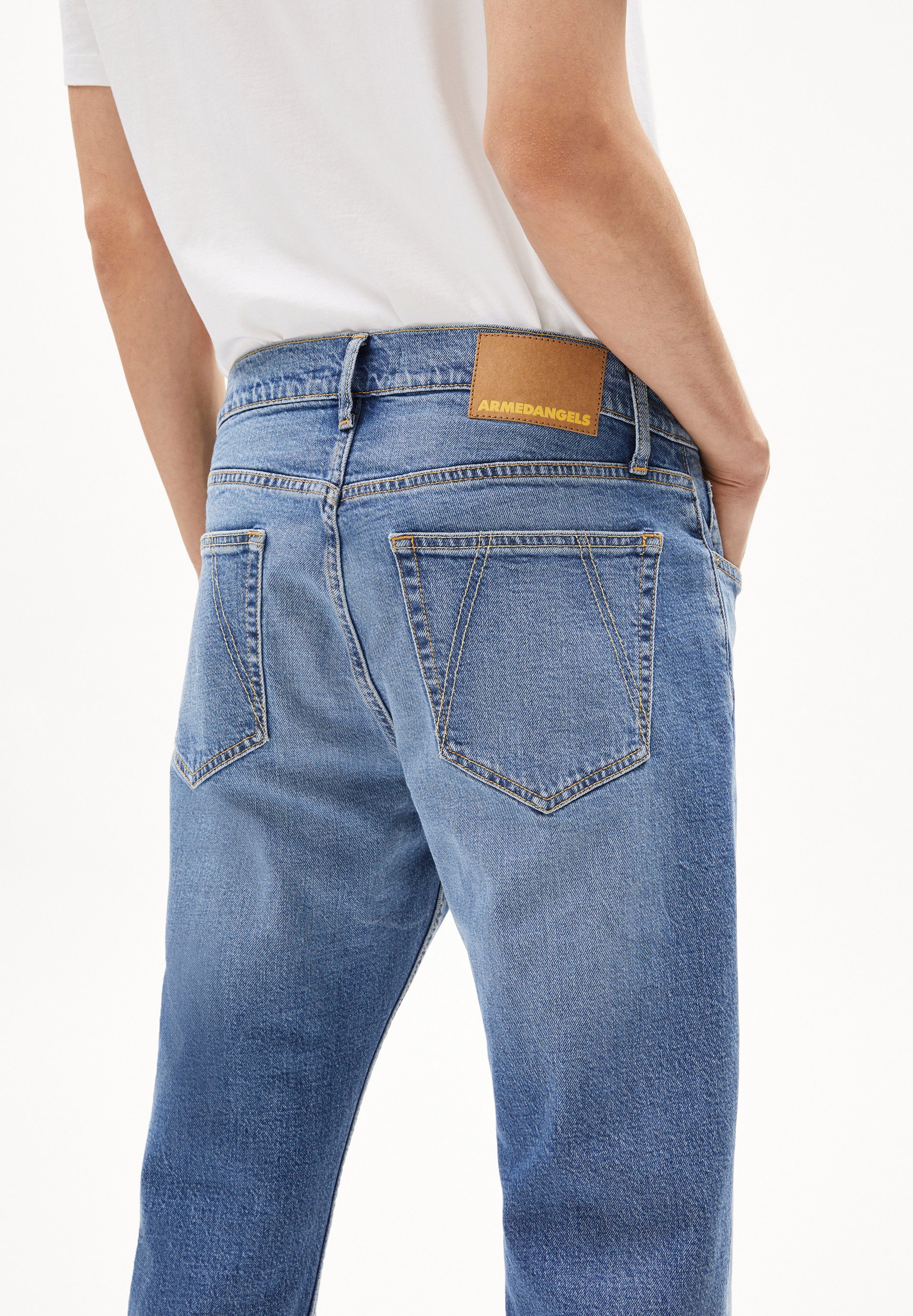 Armedangels Straight-Jeans DYLAANO Straight Jeans Bio-Baumwoll Mix (Comfort-Stretch, Regular Fit) Mid waist