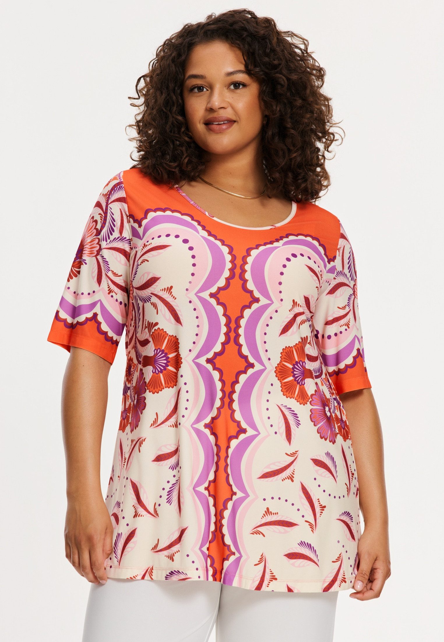 YOEK Tunika Damen Tunika mit Druck günstig online kaufen