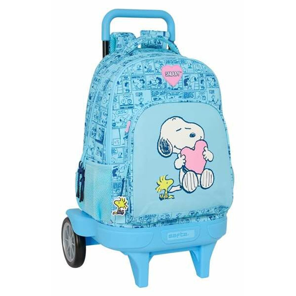 Snoopy Schulranzen Schulrucksack Rucksack Trolley Snoopy Love Blau 33 x 45 x 22 cm