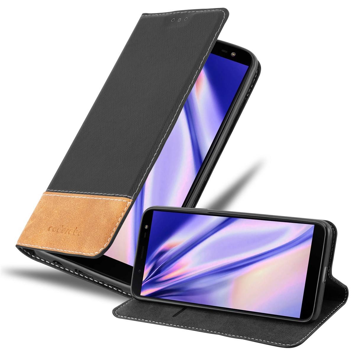 Cadorabo Handyhülle für Samsung Galaxy J6 2018 Hülle Samsung Galaxy J6 2018, Klappbare Handy Schutzhülle - Hülle - mit Standfunktion und Kartenfach