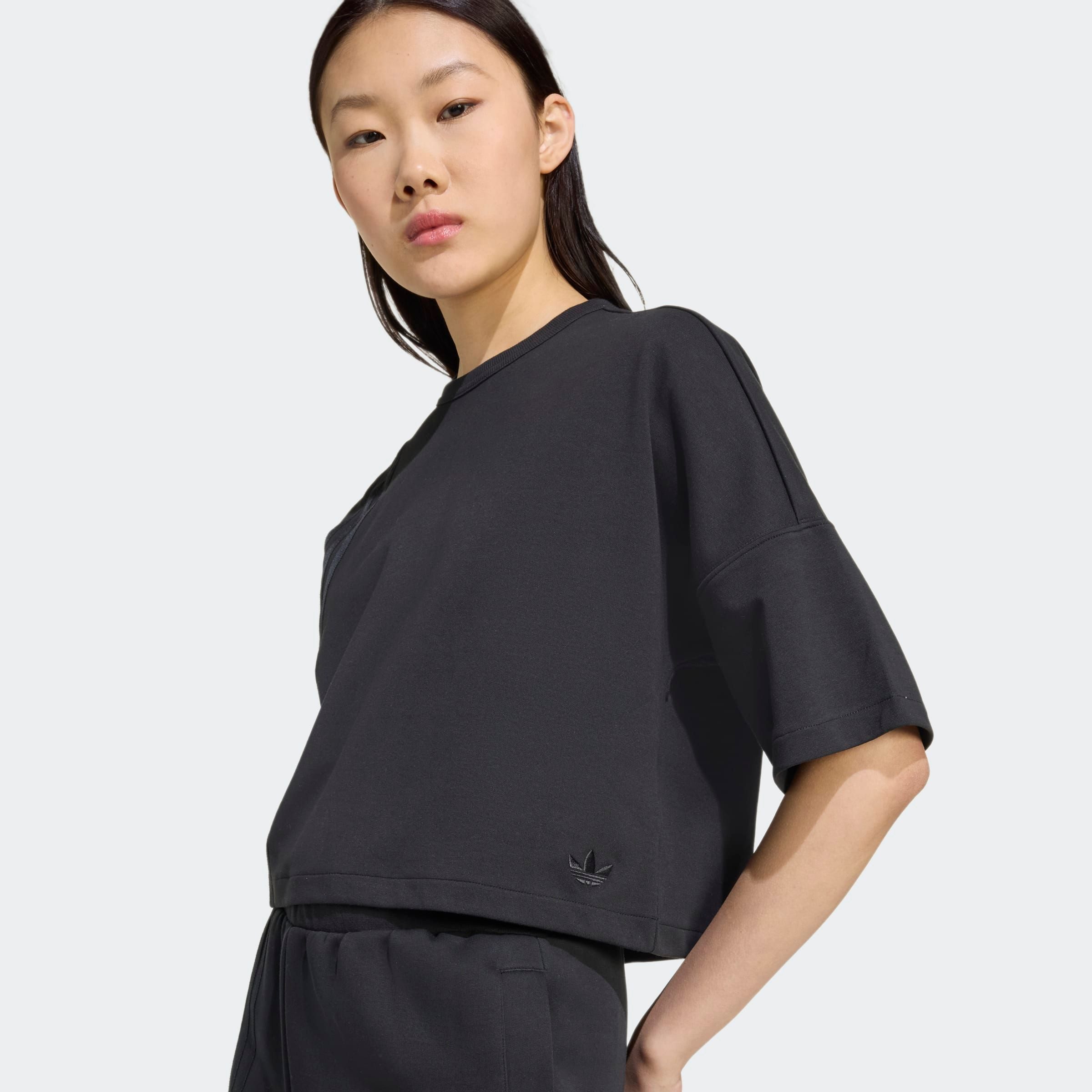 adidas Originals T-Shirt OFF PLACED 3-STRIPES sportlicher Schnitt, lockere Passform, versetzte 3-Streifen