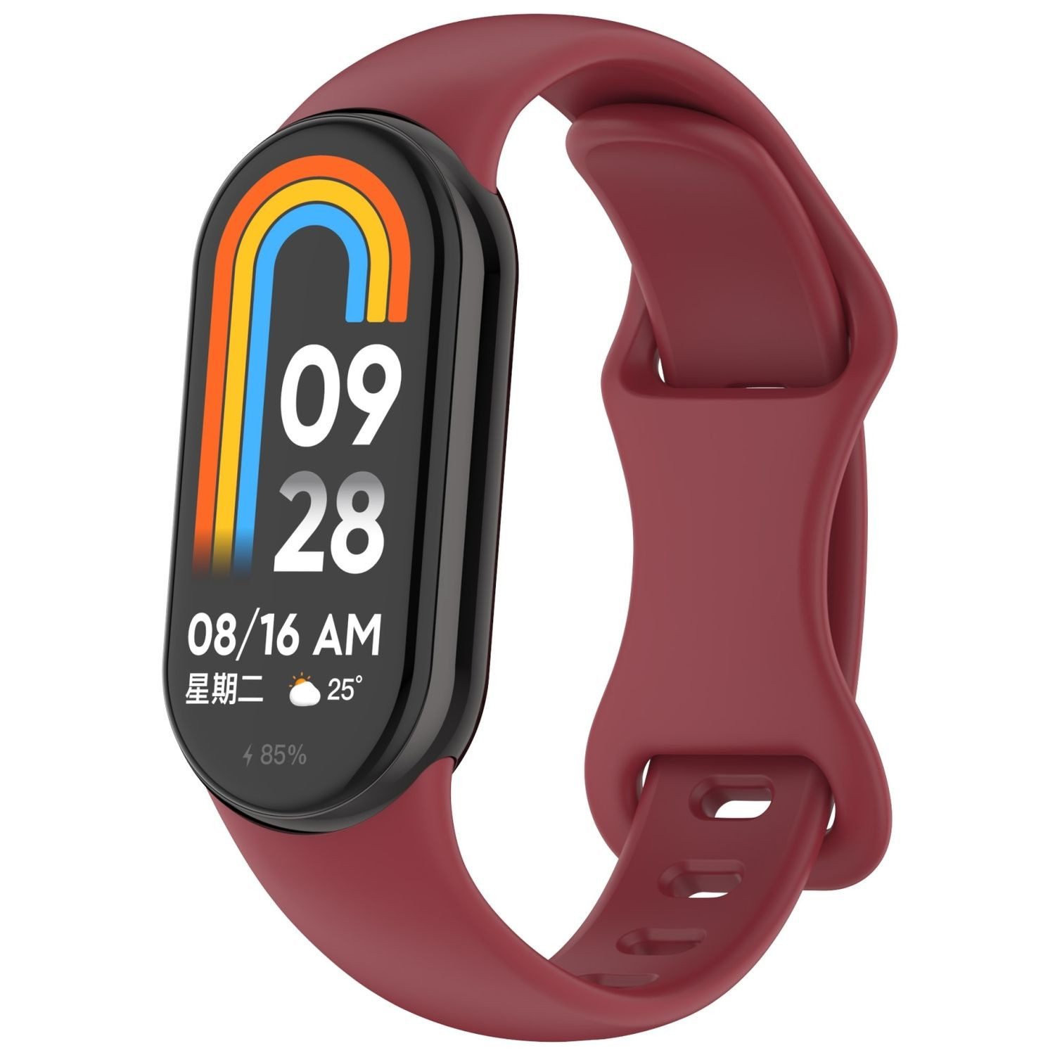 Wigento Smartwatch-Armband Für Xiaomi Smart Band 10 / 9 / 9 NFC Silikon Arm günstig online kaufen