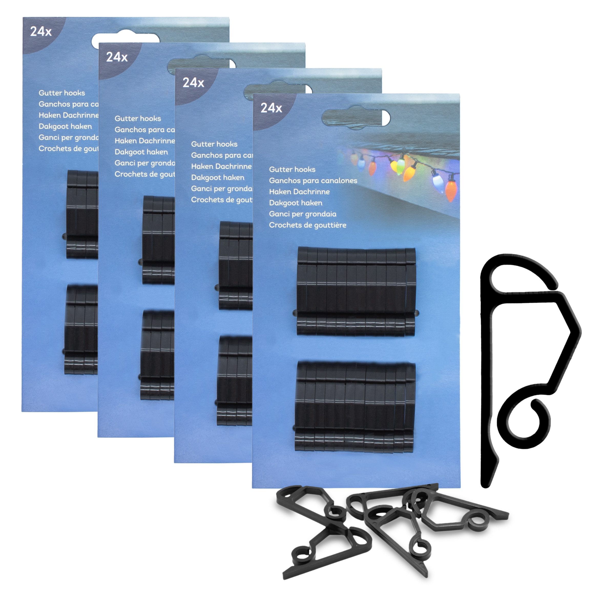 Spetebo Dekohaken Dachrinnenhaken für Lichterketten und Lichternezte, Dachr günstig online kaufen