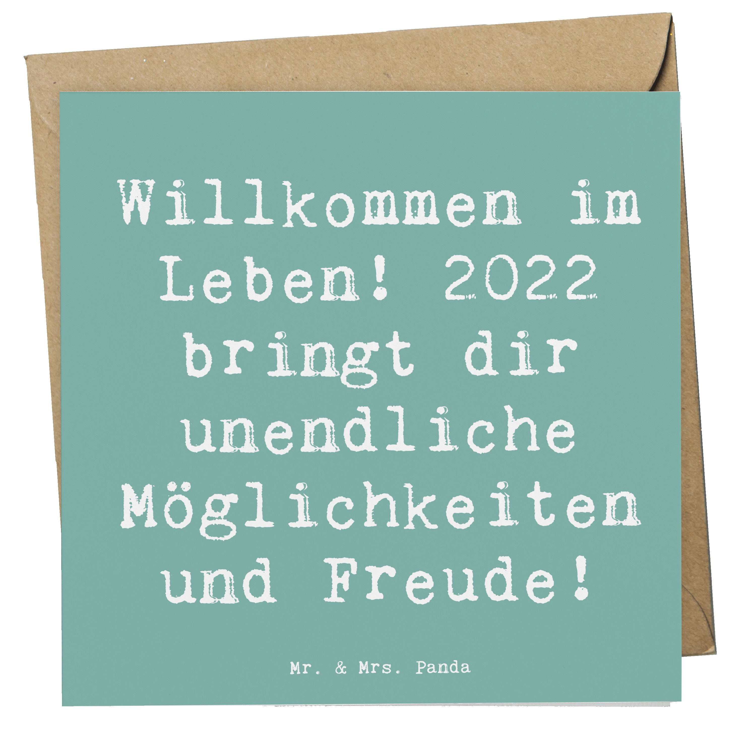 Grußkarte 2022 Geburtstag Freude - Meeresbrise - Geschenk, Karte, Glückwunschka