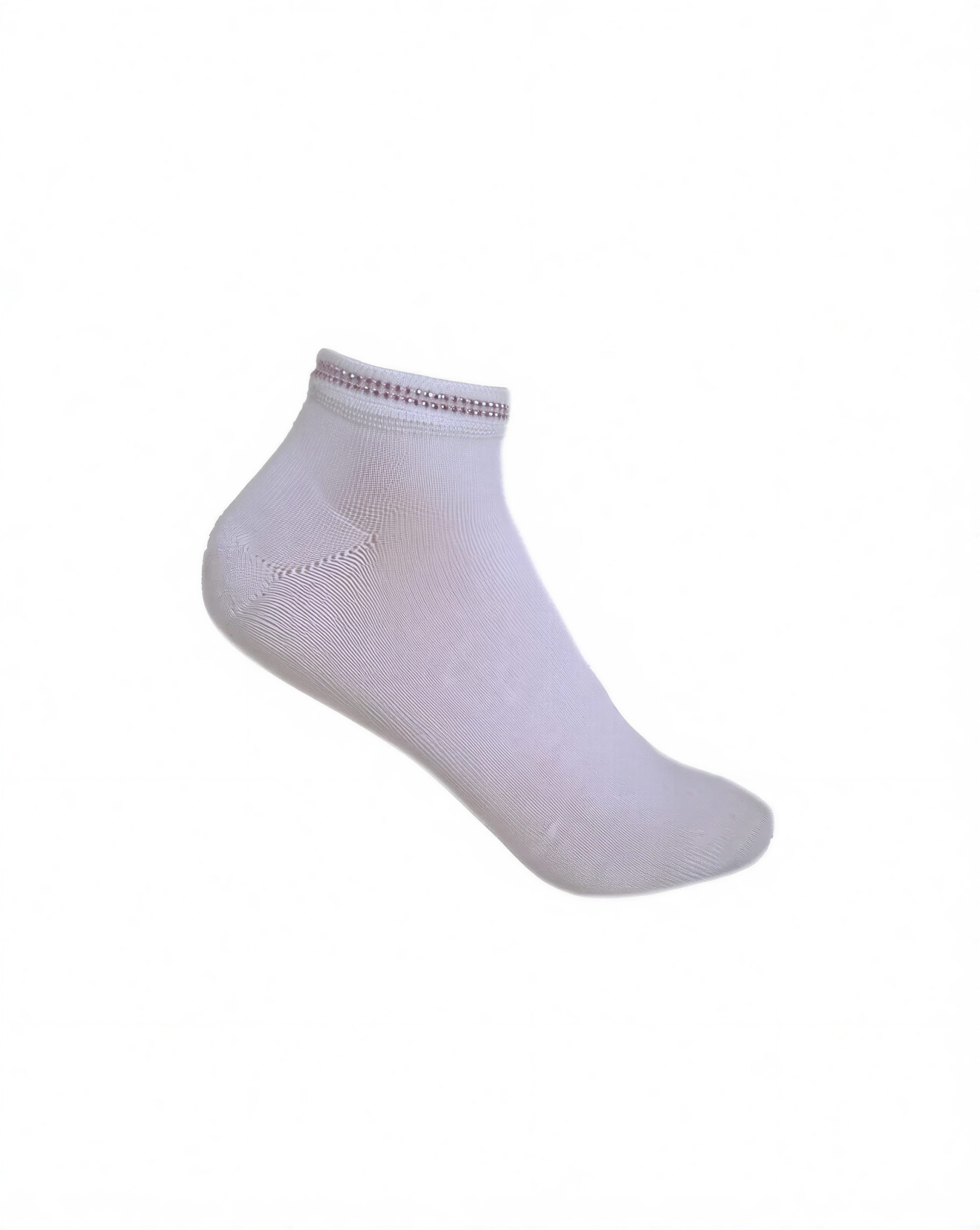 Sangiacomo Kurzsocken Damen mit zierlichen Nieten am Saum (Packung, 1-Paar) aus hautfreundlicher Baumwolle
