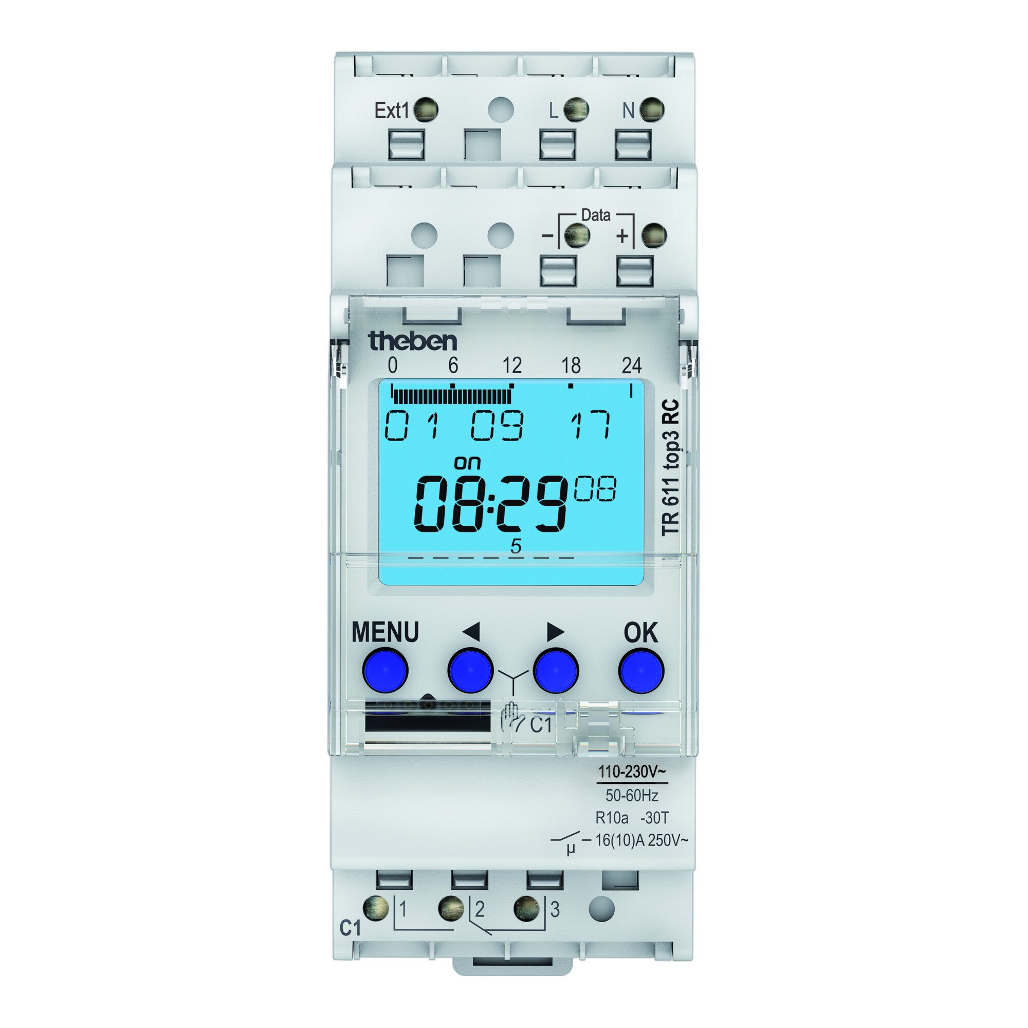 theben Theben Digitale Zeitschaltuhr Wochenprog. 1K TR 611 top3 RC Smart-Home-Steuerelement