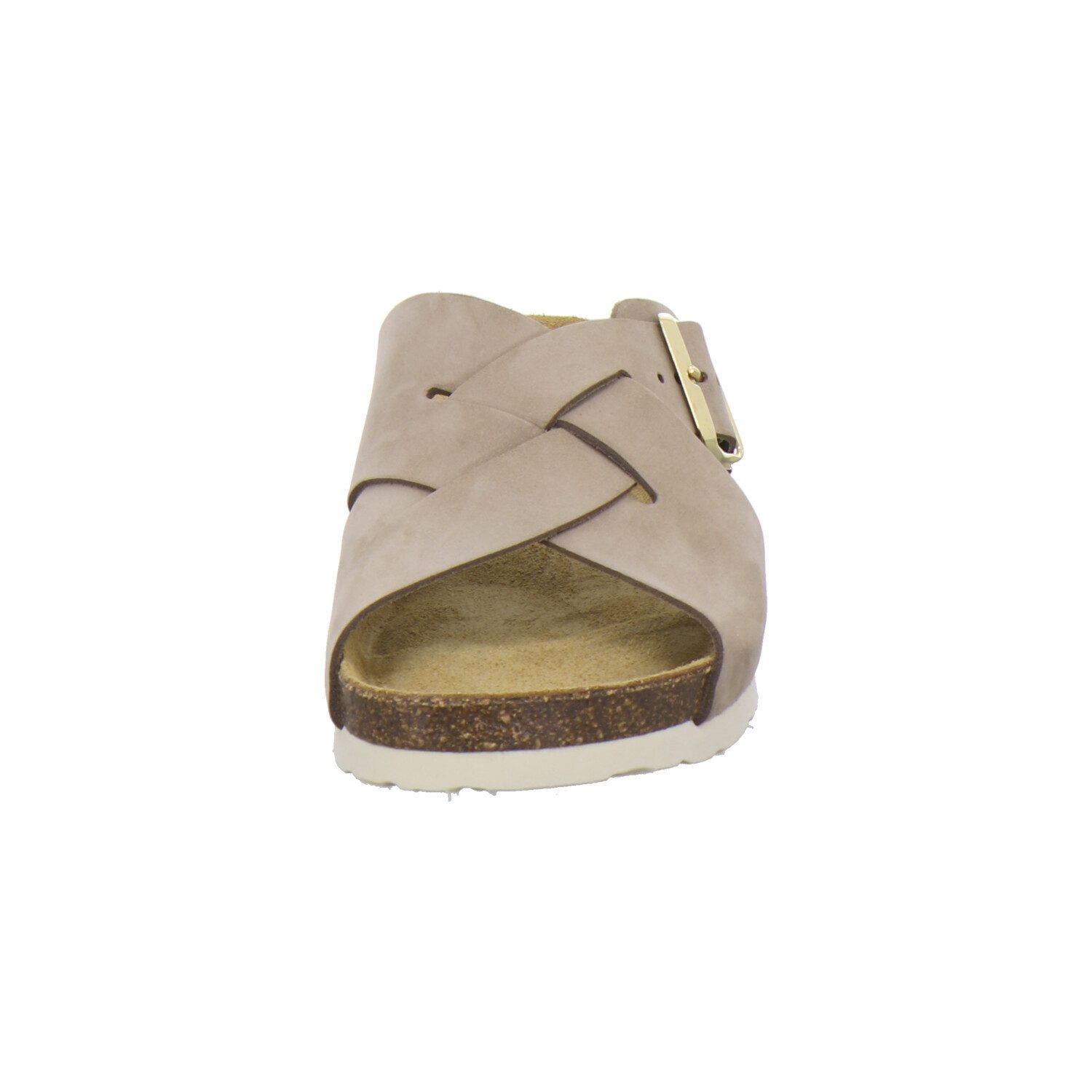 AFS-Schuhe 214112 Kralle Pantolette für Damen mit Fußbett, bequeme Sandalen aus Leder