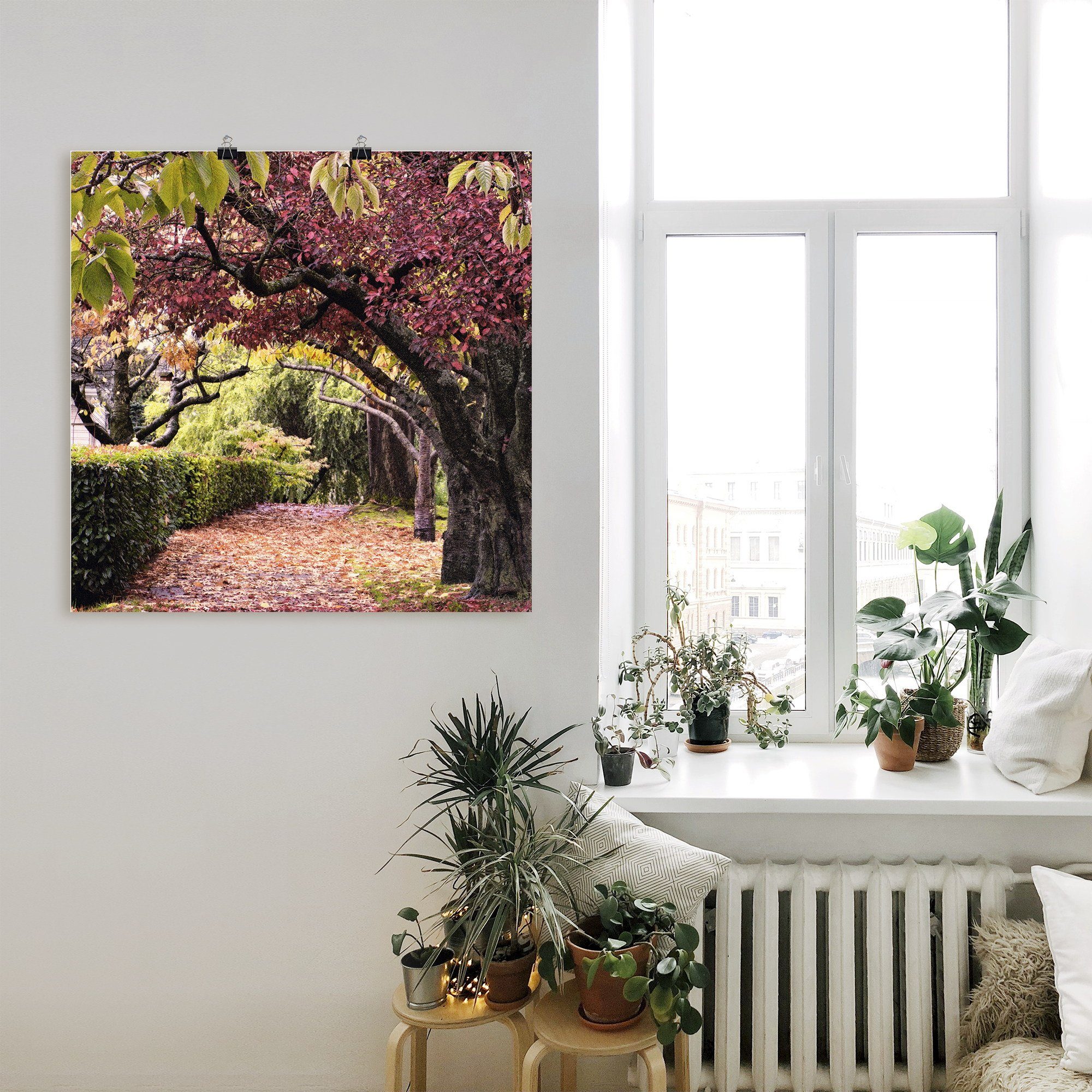 Bäume Alubild, Größen Artland Wandaufkleber Baumbogen, oder St), Leinwandbild, Poster als Wandbild versch. (1 in
