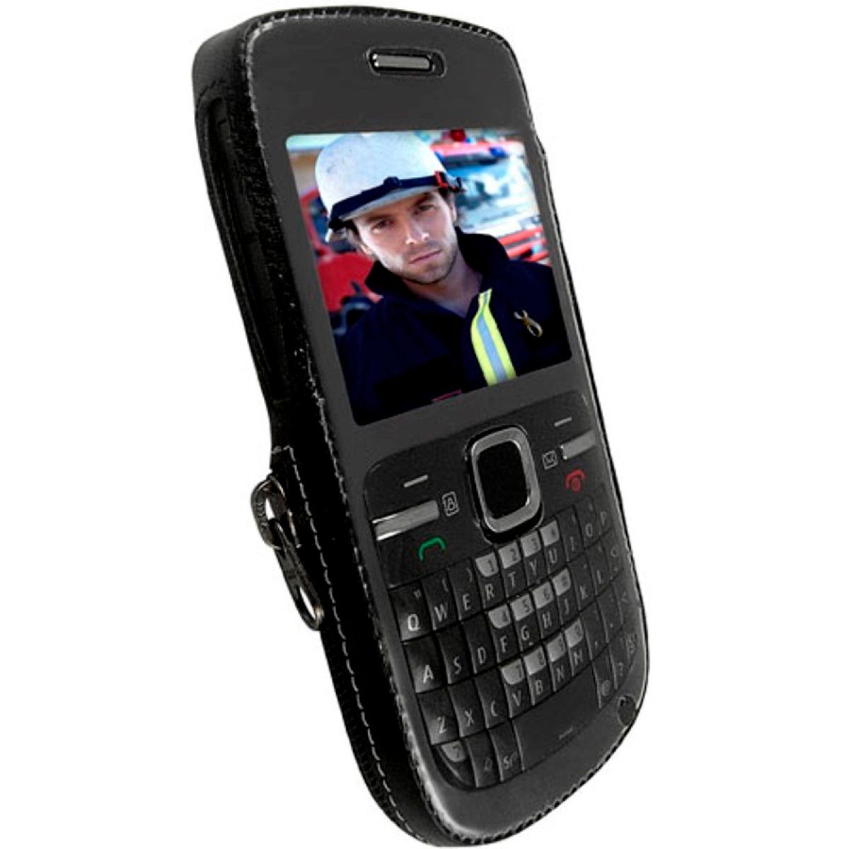 Krusell Handyhülle »Case Leder Tasche Schutz-Hülle Bag Clip Cover«,  360-Grad Schutz, Gürtelclip, passend für Nokia C3 C3-00
