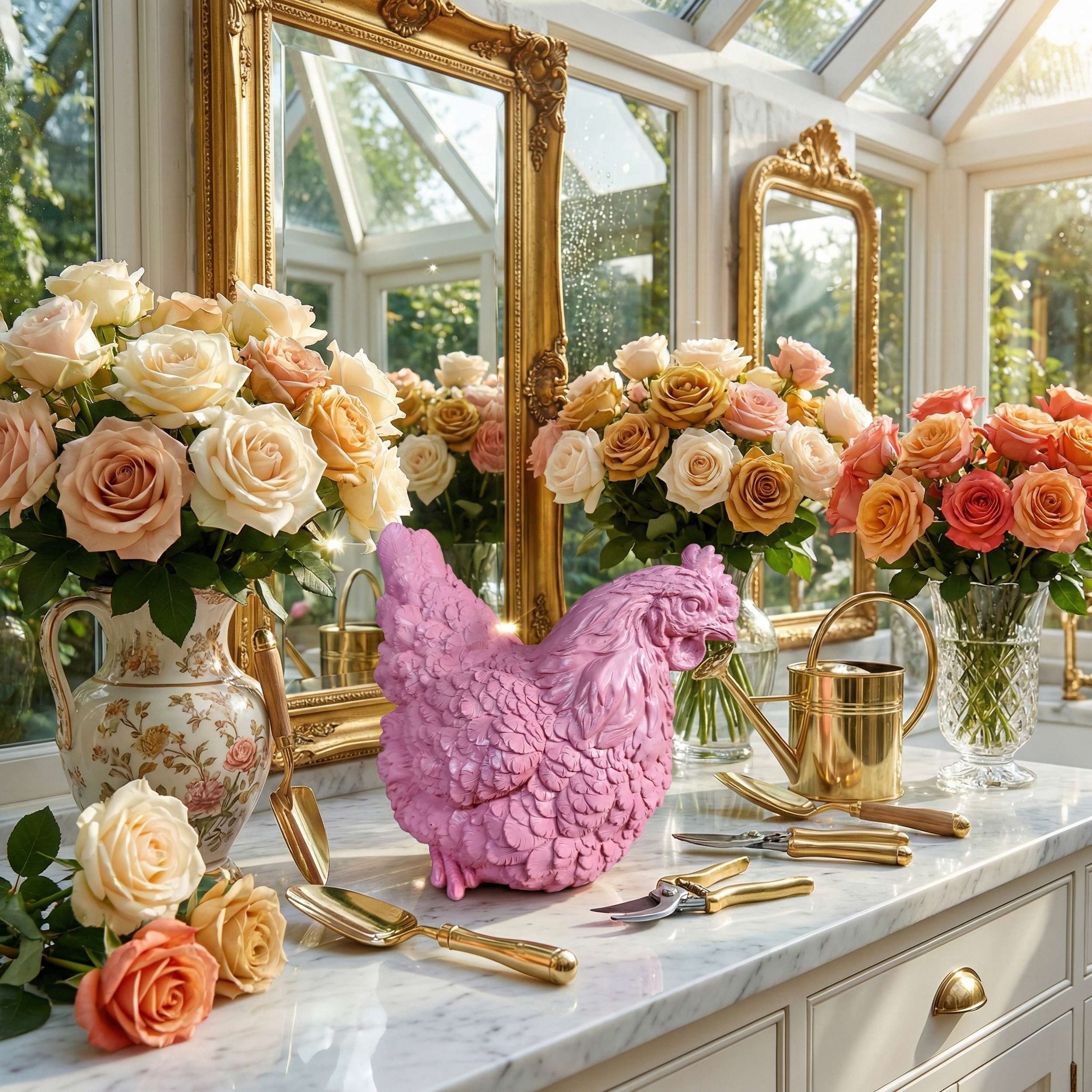 colourliving Tierfigur Huhn DekoDiven – Extravagante Hühner-Figuren für Haus & Garten (1 St), für echte Designliebhaber und Individualisten