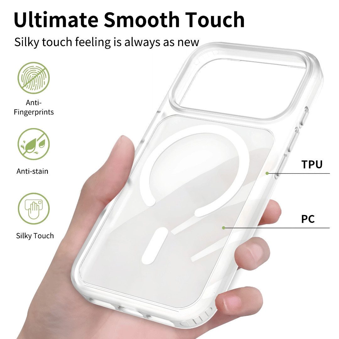 SmartUP Smartphone-Hülle für Apple iPhone 18 Pro Max MagSafe Case Handyhülle Cover Klar Silikon 6,9, MagSafe-Technologie, präzise Aussparungen – Bild 2 von 5