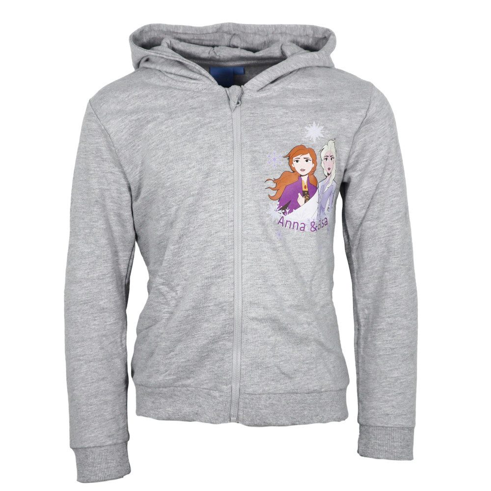 Disney Kapuzenpullover Disney Die Eiskönigin Elsa Kinder Hoodie Kapuzen Jacke Gr. 110 bis 128