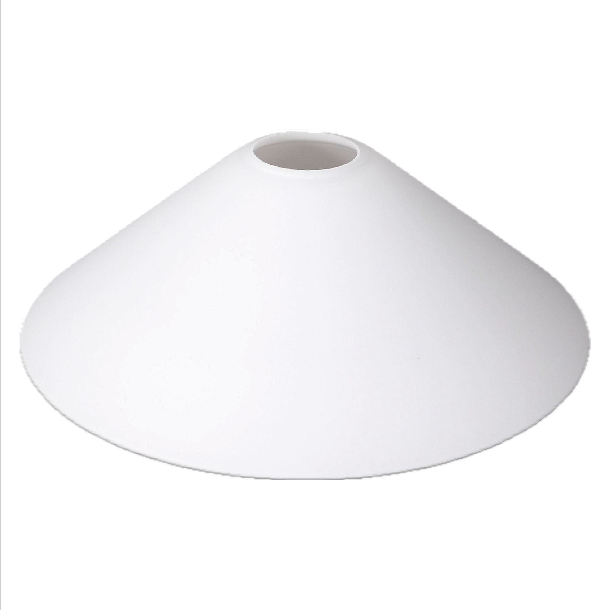 Home4Living Lampenschirm Schusterschirm Vestaschirm weiß matt Ø 250mm Lampenglas, Glänzend