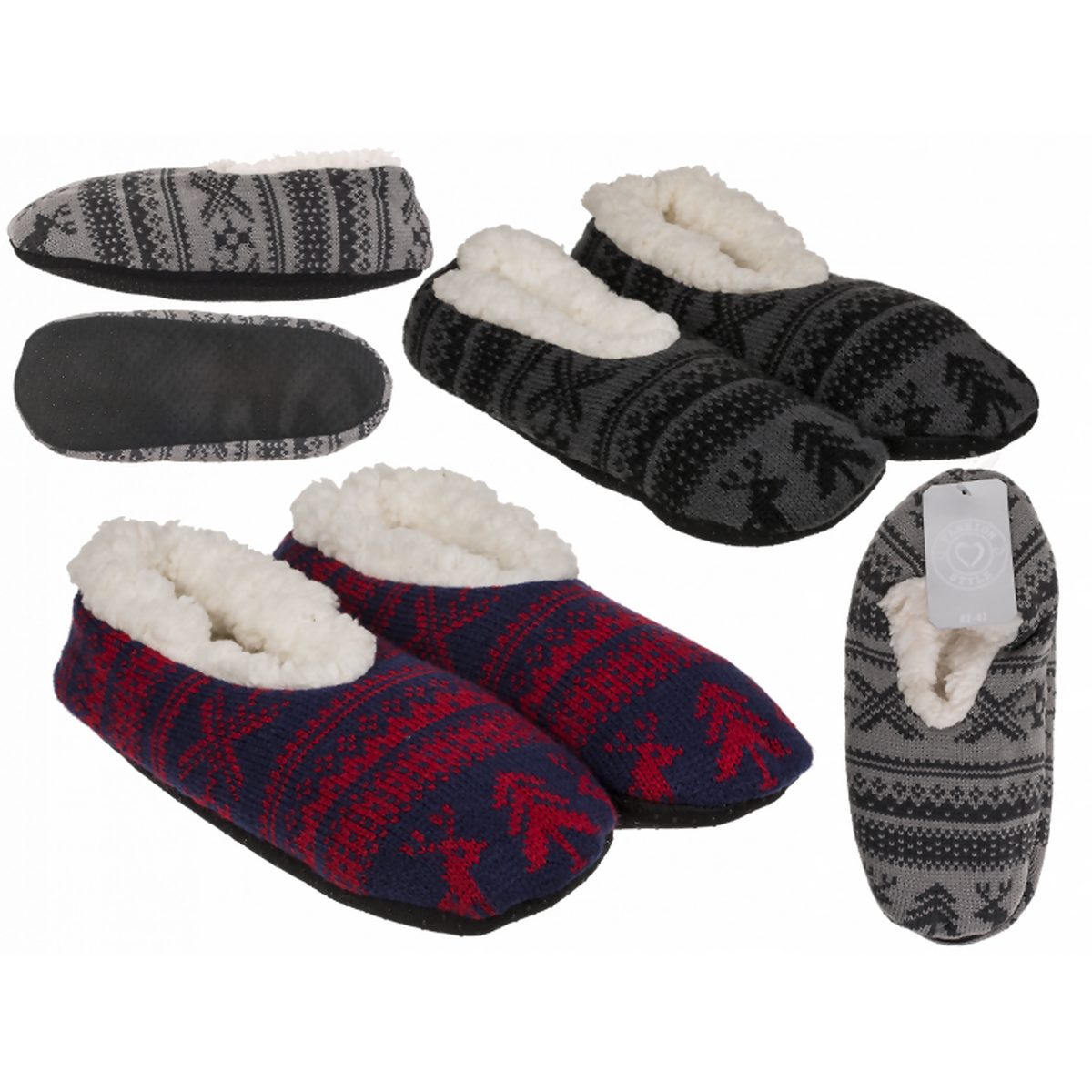 Kuschel-Herrenhausschuhe, Winter Style Plüsch Hausschuhe