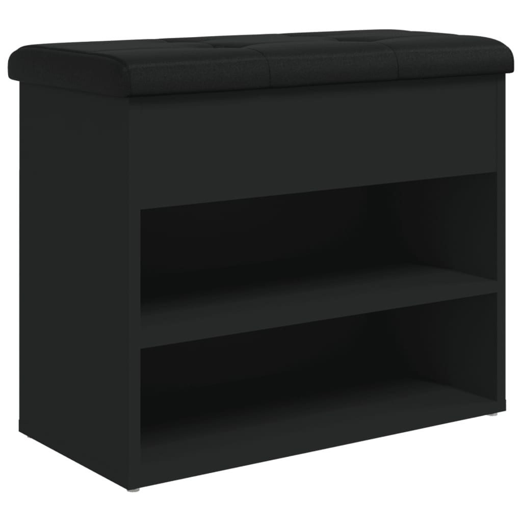 vidaXL Sitzbank Schuhbank Schwarz 62x32x50 cm günstig online kaufen