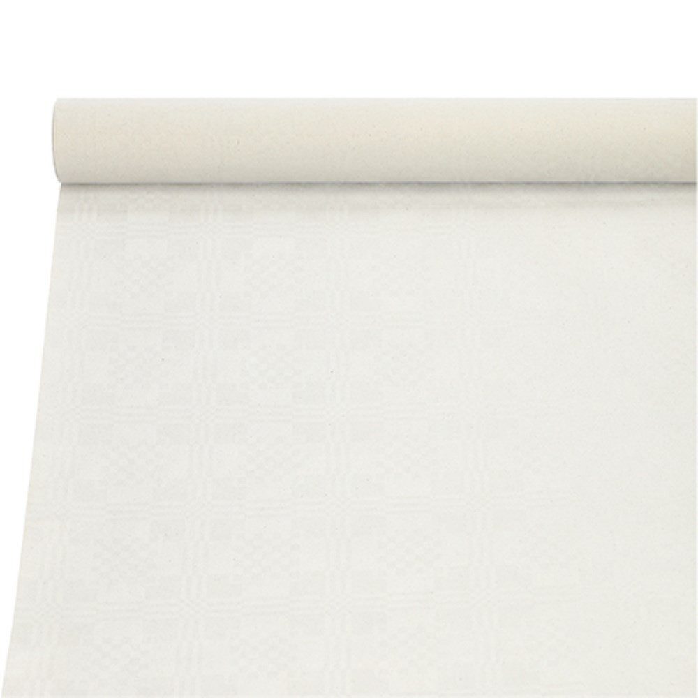 PAPSTAR Damast-Tischdecke, (B)1,0 x (L)10 m, weiß