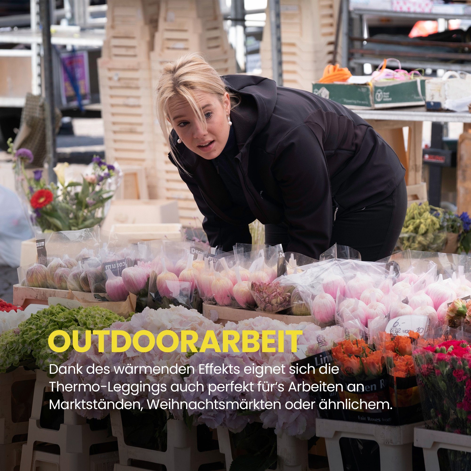 Bestlivings Thermoleggings für Damen gefüttert High-Waist-Schnitt, weiches Fleece-Innenfutter, waschbar