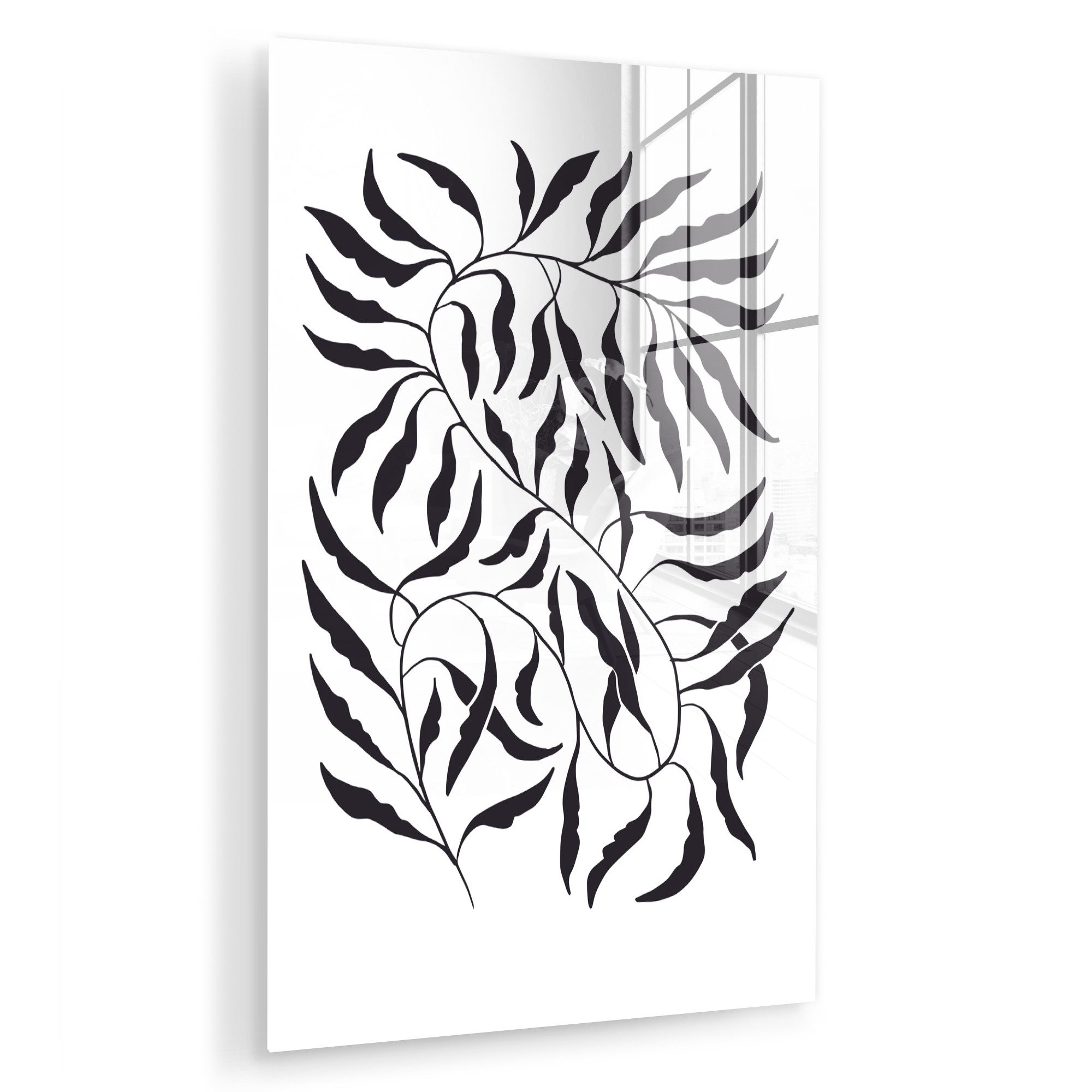 MuchoWow Acrylglasbild Blätter - Pflanzen - günstig online kaufen