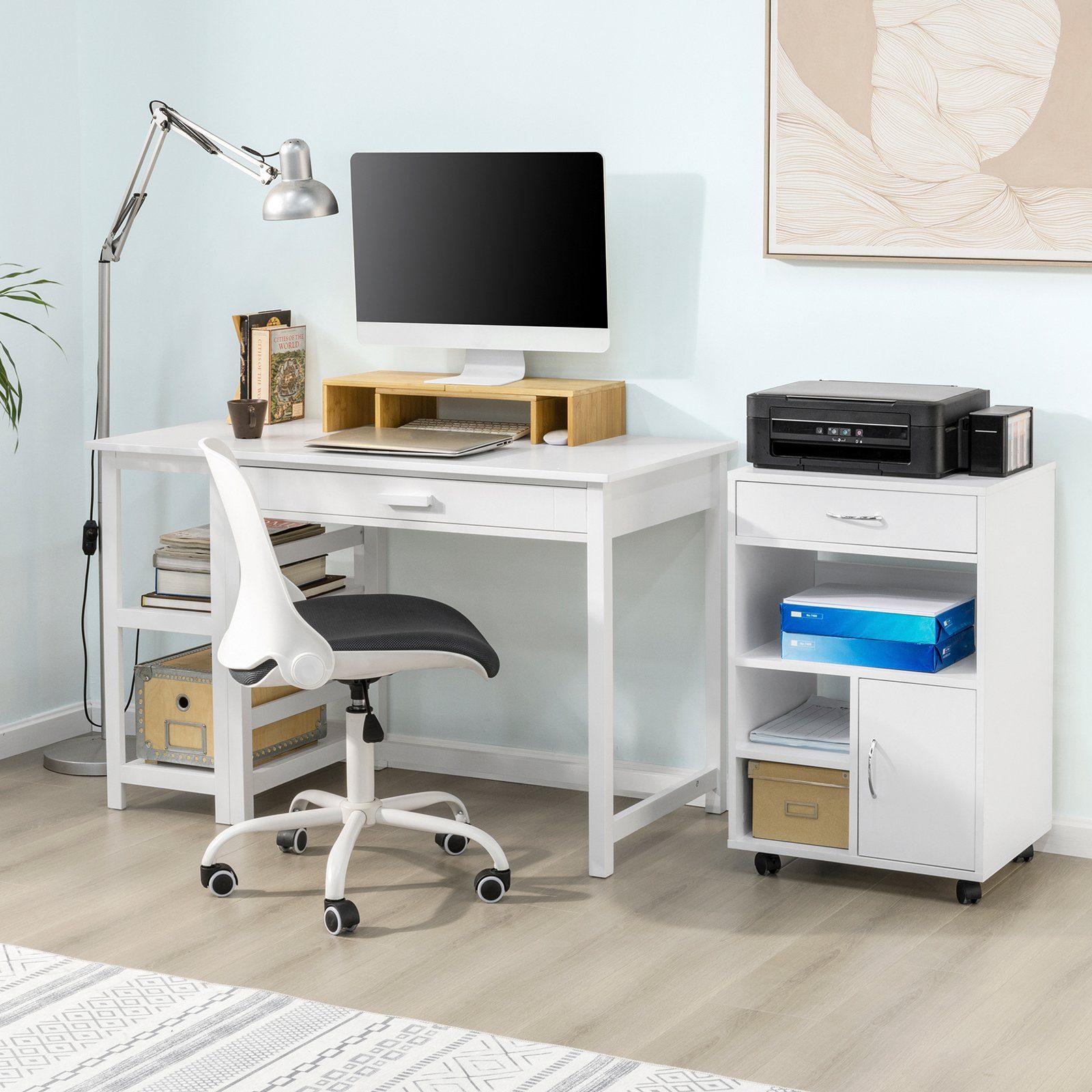 SoBuy Druckertisch FBT106, mit Schublade und günstig online kaufen