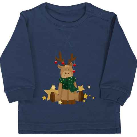 Shirtracer Sweatshirt süßer Elch Weihnachten Kleidung Baby