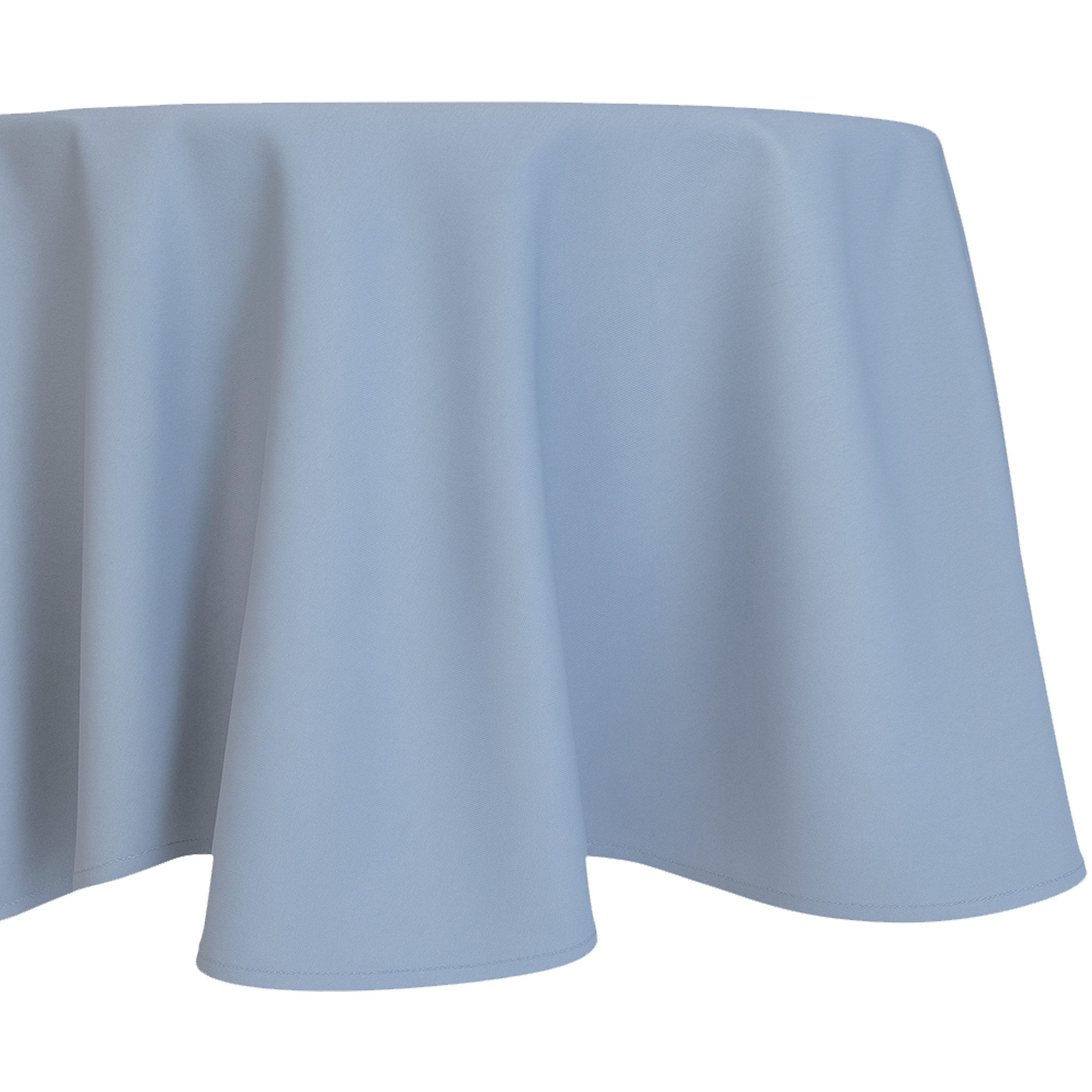 matches21 HOME & HOBBY Tischdecke Tischdecke Ø 135 cm für Küche & Esstisch in Blaugrau (1-tlg), Waschbares Tischtuch mit Lotuseffekt