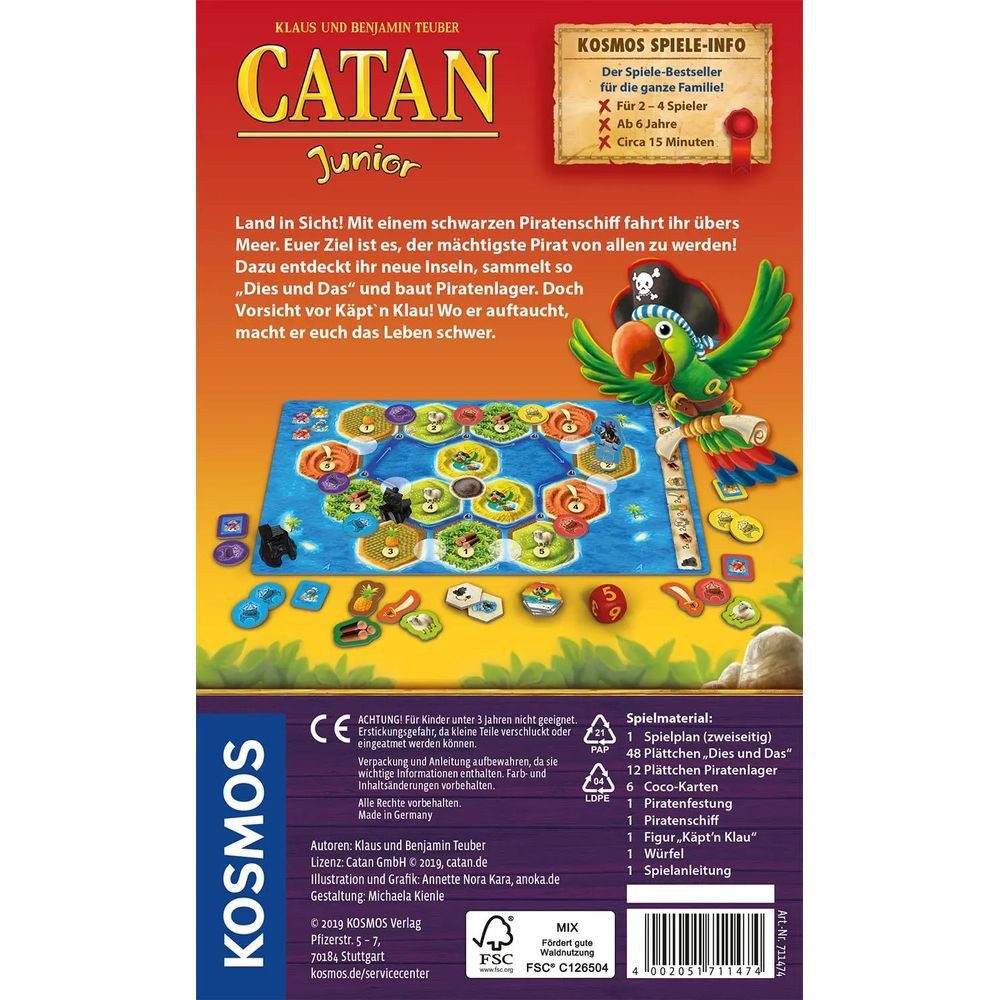 Kosmos Spiel CATAN Junior Mitbringspiel