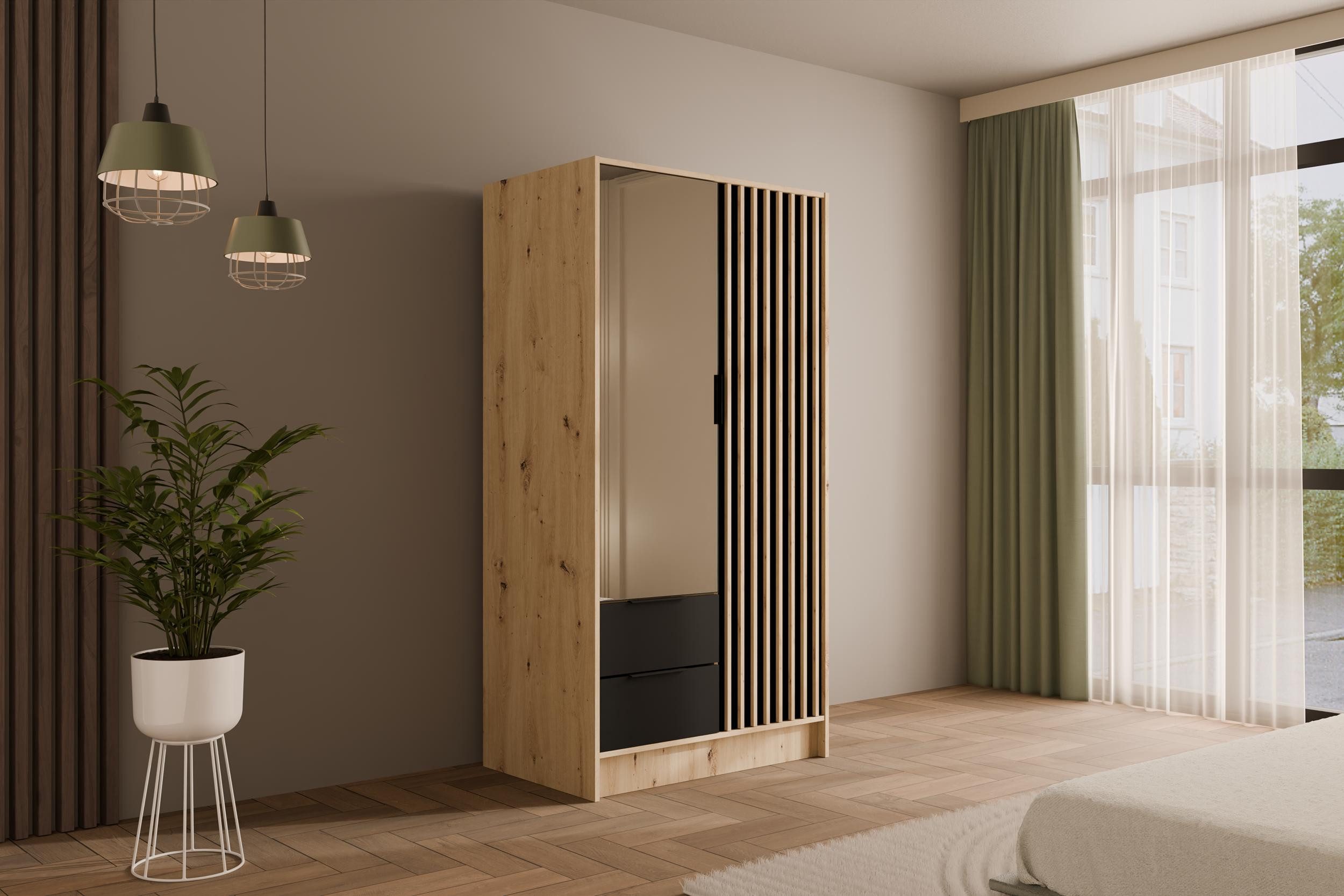 ALTDECOR Drehtürenschrank NELIA (Kleiderschrank Garderobenschrank mit günstig online kaufen