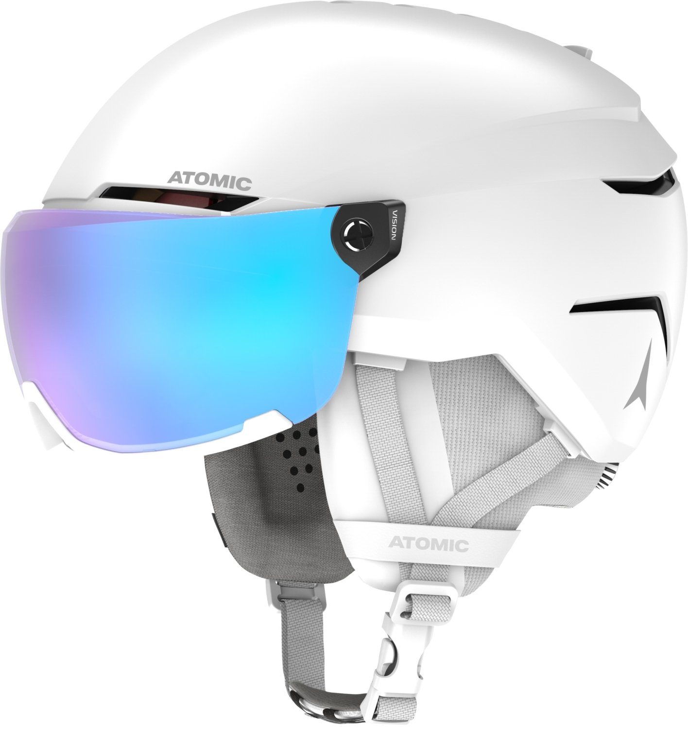 Atomic Skihelm SAVOR VISOR STEREO White Heath WHITE HEATHER/