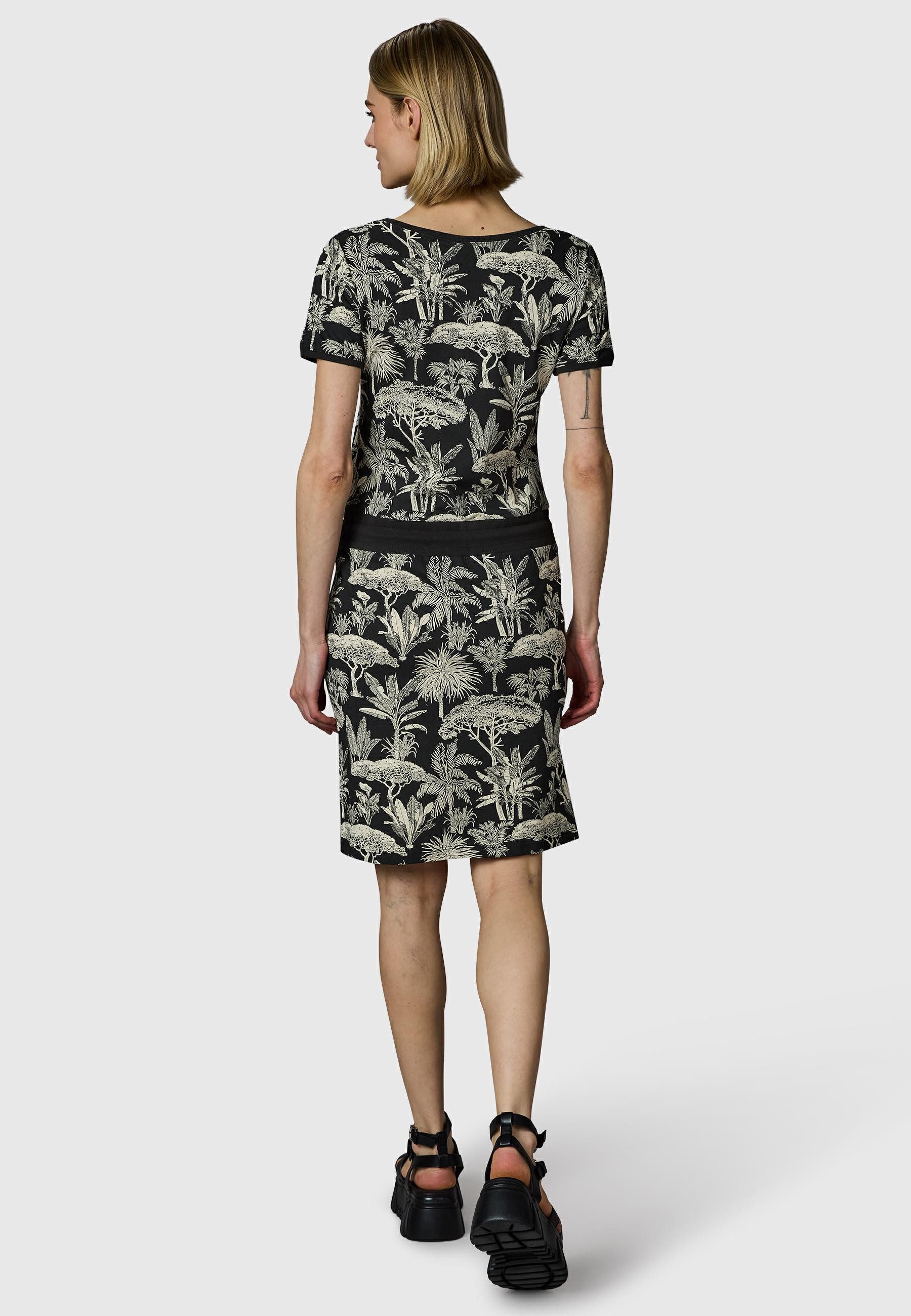 Ragwear Sommerkleid Baomi Tropic YOUMODO Gemustertes Kurzarm Kleid für Damen