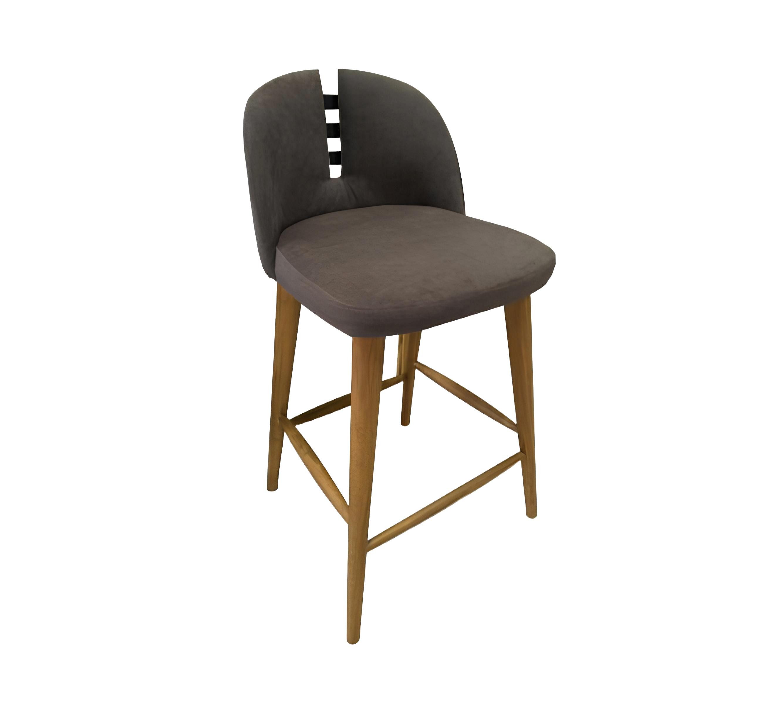 JVmoebel Barhocker Polsterhocker mit hoher Lehne in modernem Design (1 St., Barhocker), Made in Europa