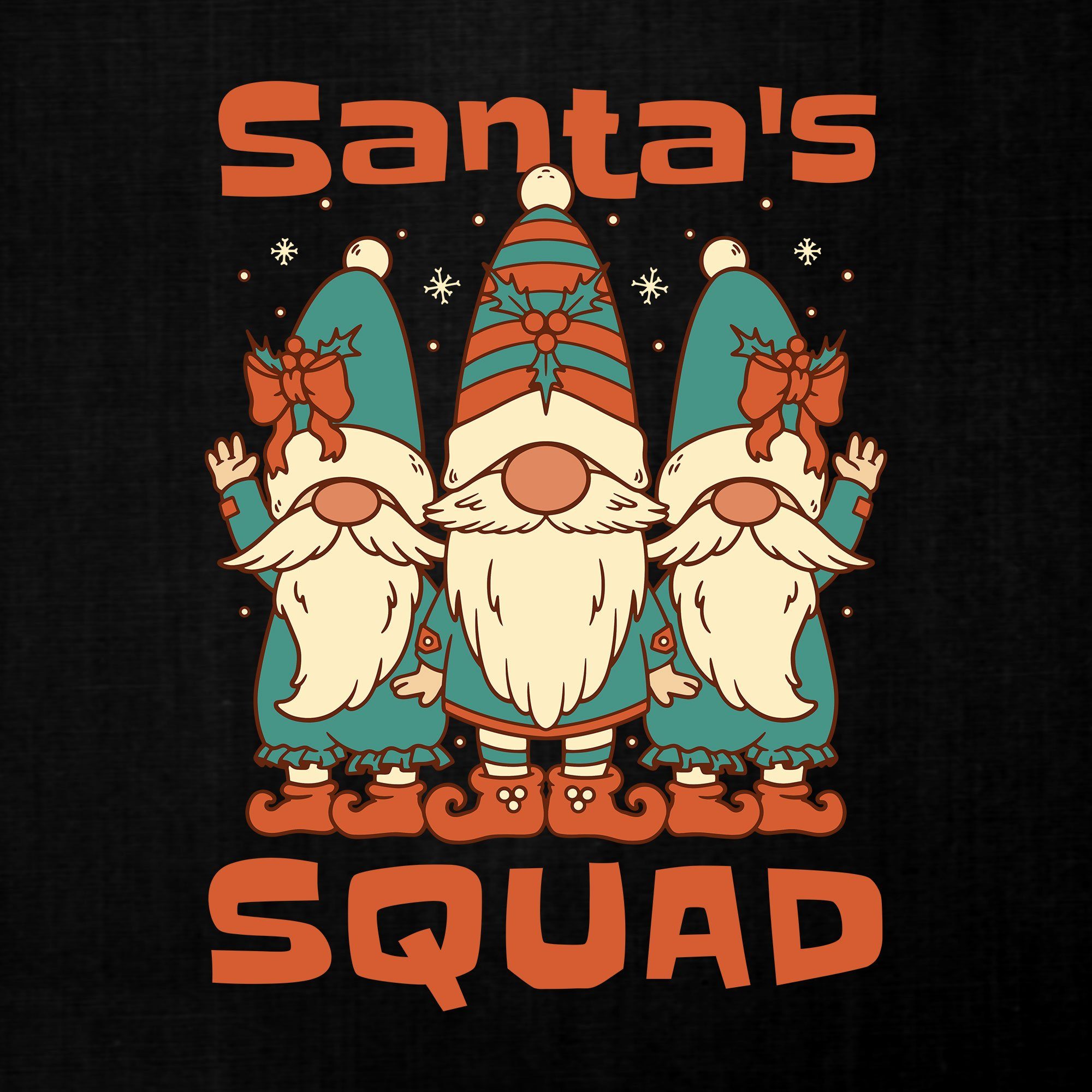 Quattro Formatee Hoodie Santa's Squad Gnome Zwerge Weihnachten Kinder (1-tlg)