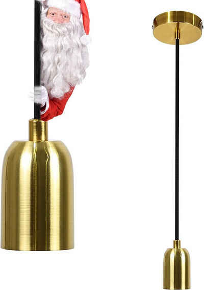 Nettlife Pendelleuchte Vintage E27 Hängefassung 1.3M Kabel Weihnachten Deko, Höhenverstellbar, ohne Leuchtmittel, für Wohnzimmer Esszimmer Küche