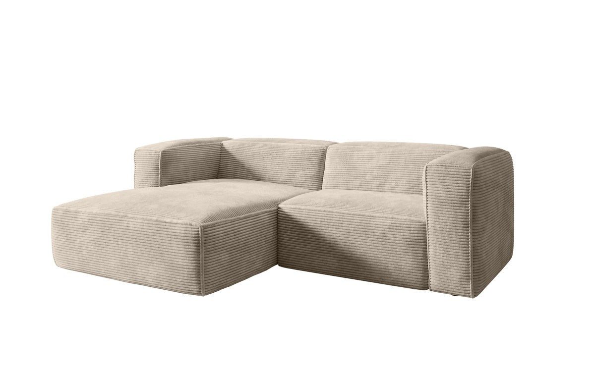 Luxusbetten24 Sofa Designer Sofa Comfy L Mini in Cord