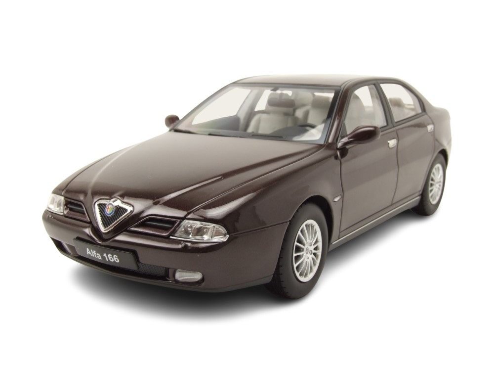 Triple9 Modellauto Alfa Romeo 166 1999 schwarz metallic, Maßstab 1:18