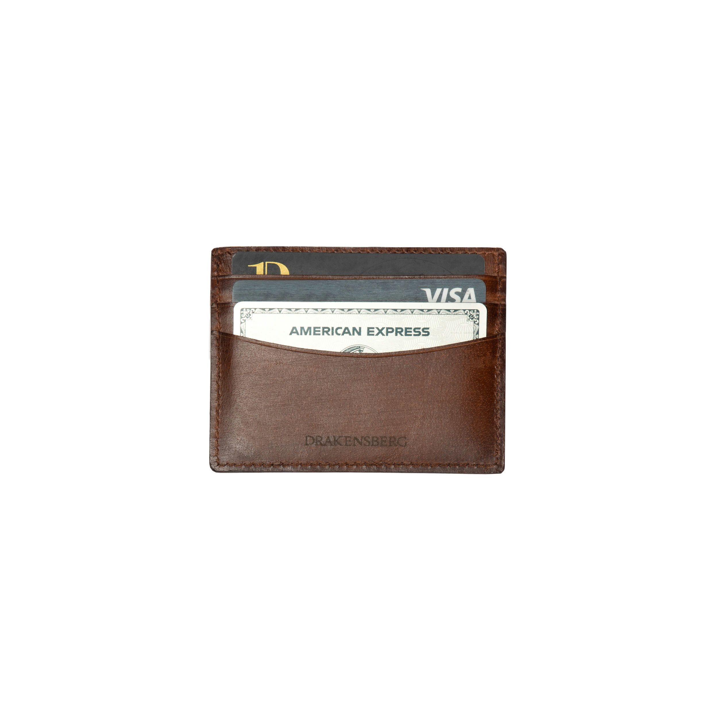 DRAKENSBERG Kartenetui »Blake« Vintage-Braun, Herren, Leder Slim-Wallet, Visitenkarten-Etui, mit RFID-Schutz – Bild 4 von 5