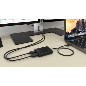 I-TEC USB-C auf Dual HDMI Video-Adapter USB-C zu HDMI, 2x HDMI 4K Ultra HD kompatibel mit Thunderbolt 3