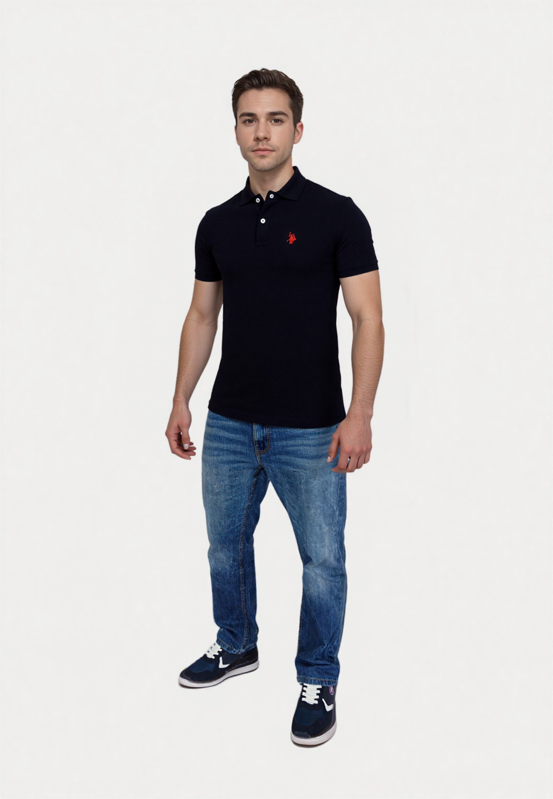 U.S. Polo Assn. Poloshirt Poloshirt Shortsleeve Basic (1-tlg., 1) – Bild 2 von 4