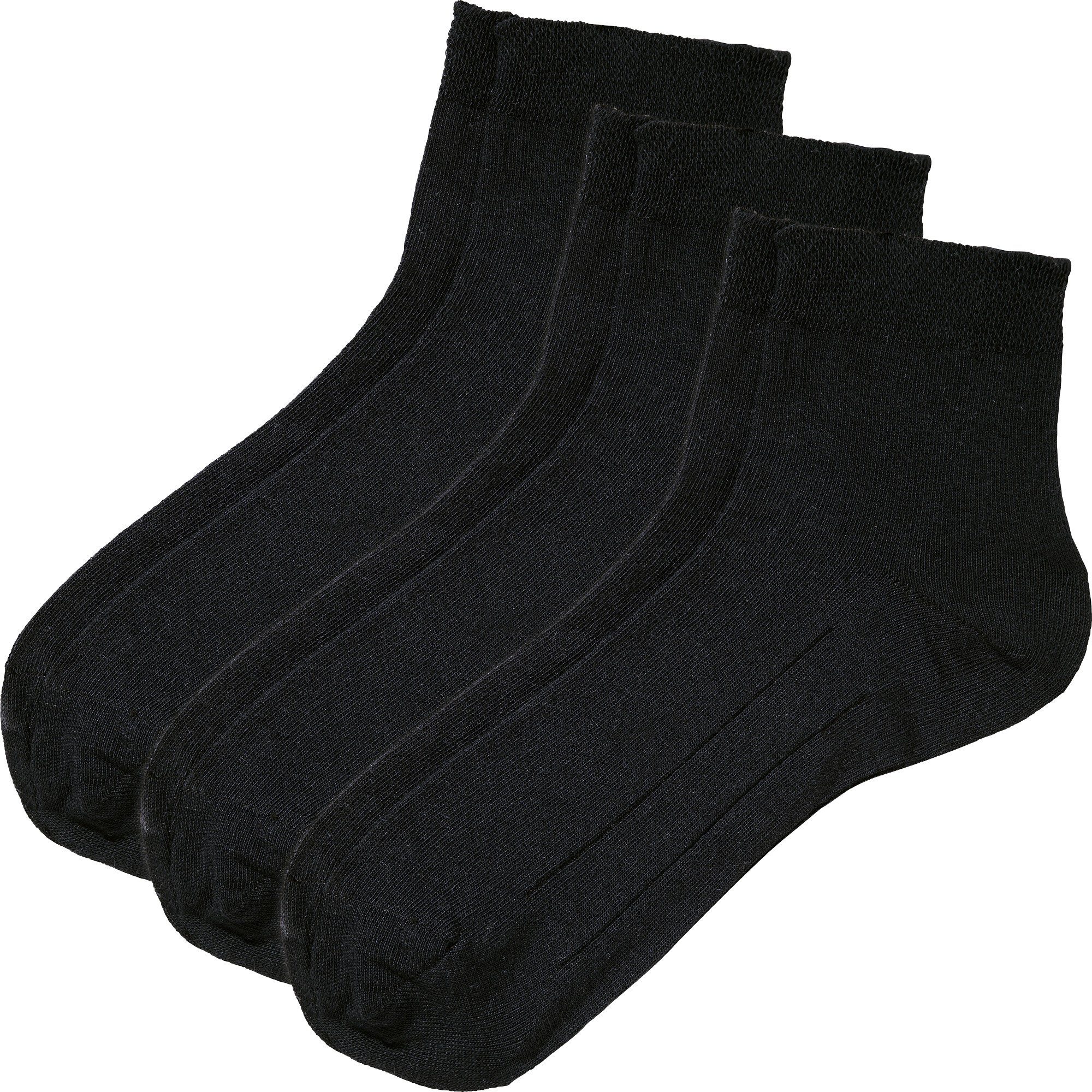 Erwin Müller Kurzsocken Unisex-Kurzsocken 3 Paar Uni