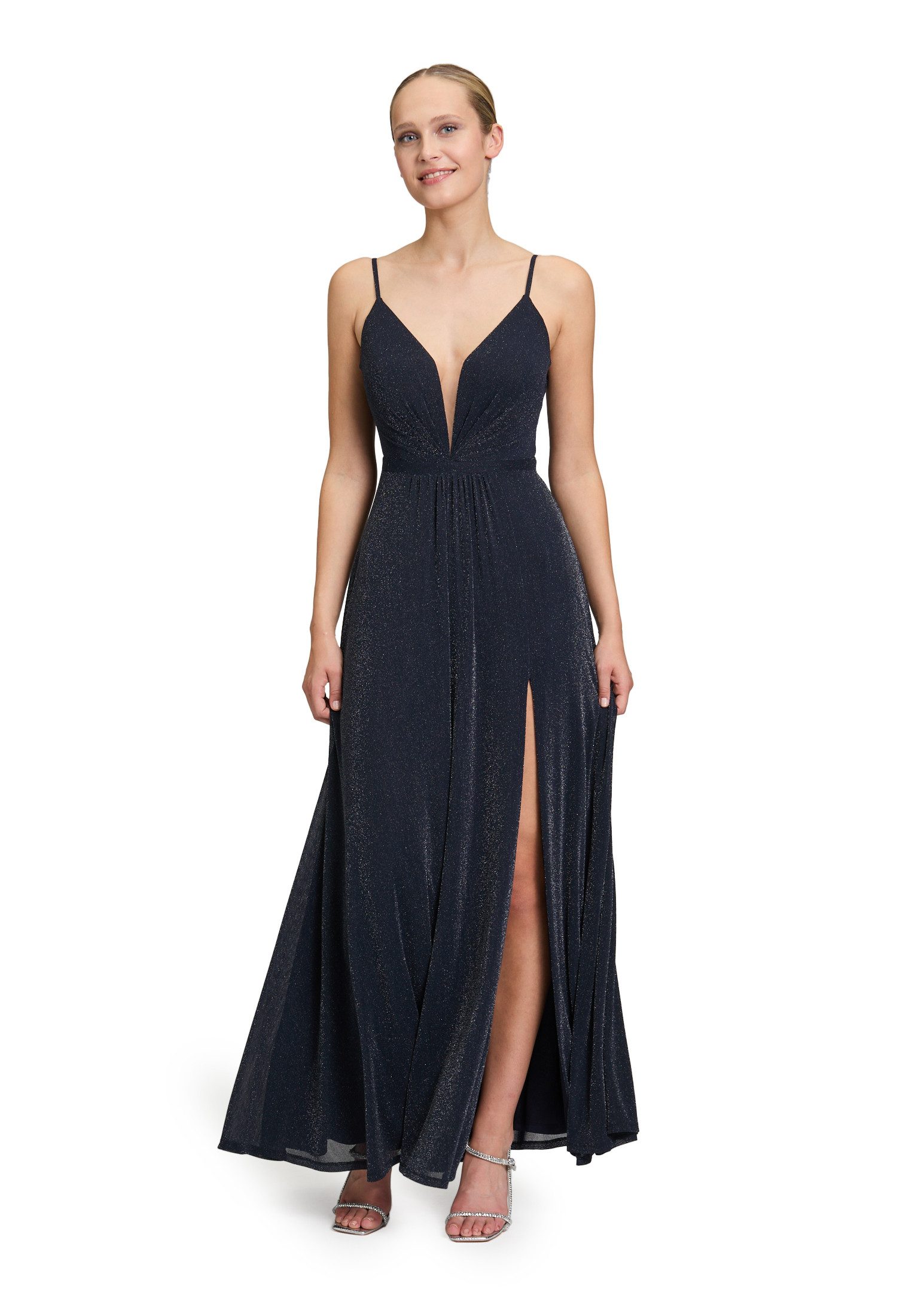 Abendkleid Vera Mont Damen Abendkleid mit Lurexfaden